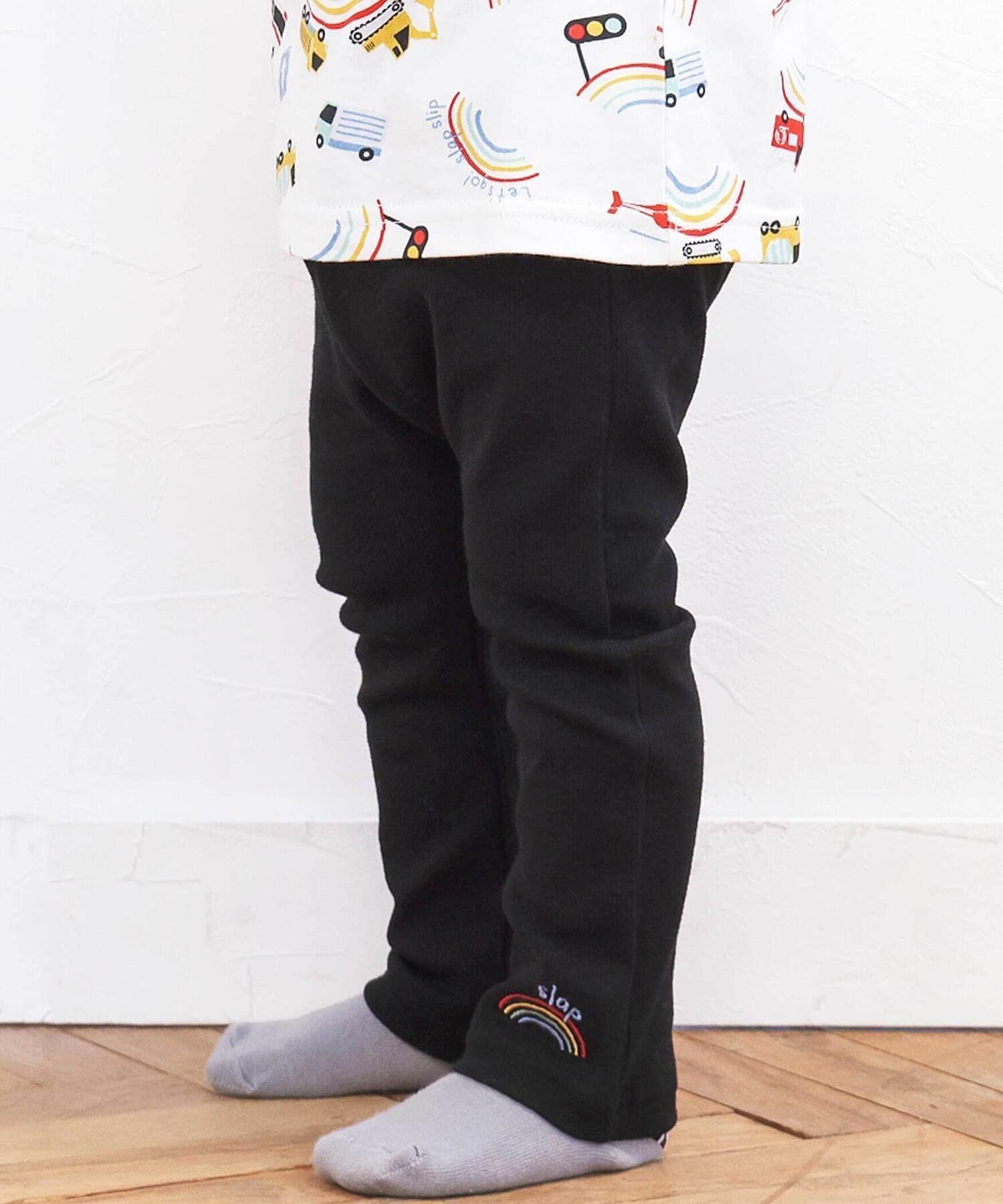 【ベベ オンライン ストア/BEBE ONLINE STORE / KIDS】の【スララク/防汚加工/オーガニックコットン】前後フリーで時短!パパパッと穿ける前向きパンツ(80~120cm) インテリア・キッズ・メンズ・レディースファッション・服の通販 founy(ファニー) ファッション Fashion キッズファッション Fashion for Kids ボトムス Bottoms 春 Spring シンプル Simple, Minimal チェリー Cherry, Cherry Pattern ドット Polka Dot, Dot Pattern フレンチ French, French Style ボトム Bottoms, Lower Wear ポケット Pocket, Pocket Detail モチーフ Motif, Design Theme リボン Ribbon, Bow レギンス Leggings, Stretch Pants ワンポイント One Point, Statement Accent S/S・春夏 SS, Spring/Summer, Warm Season おすすめ Recommended / Our Picks 夏 Summer エレガント 上品 Elegant 2026年 2026 ブラック×虹刺しゅう×リブ|ID: prp329100004872094 ipo3291000000036330471