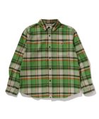 【アベイシングエイプ/A BATHING APE / MEN】のBAPE CHECK SHIRT 人気、トレンドファッション・服の通販 founy(ファニー) ファッション Fashion メンズファッション Fashion for Men ワンポイント One Point, Statement Accent 人気 Popular, Best Seller thumbnail GREEN|ID: prp329100004872142 ipo3291000000036331003