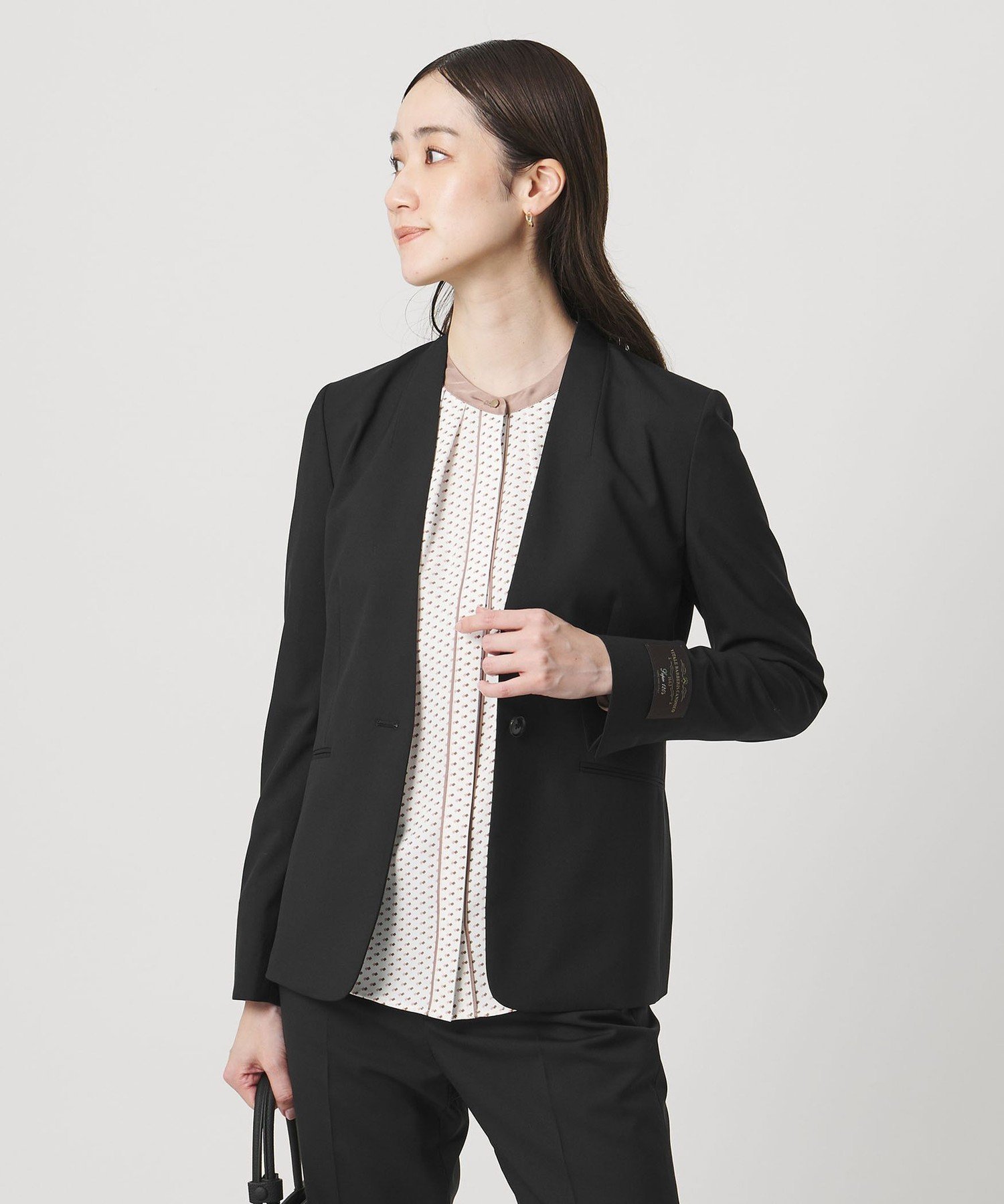 【ユナイテッドアローズ/UNITED ARROWS】のVitale Barberis Canonico ノーラペルジャケット 26SS インテリア・キッズ・メンズ・レディースファッション・服の通販 founy(ファニー) ファッション Fashion レディースファッション Fashion for Women アウター Coat / Outerwear Collection レディースジャケット・軽アウター Jackets イタリア Italy シェイプ Shape, Slim Fit ジャケット Jacket, Outerwear セットアップ Set-Up, Coordinated Outfit フロント Front, Front Design おすすめ Recommended / Our Picks 夏 Summer エレガント 上品 Elegant 2026年 2026 BLACK|ID: prp329100004872154 ipo3291000000036331404