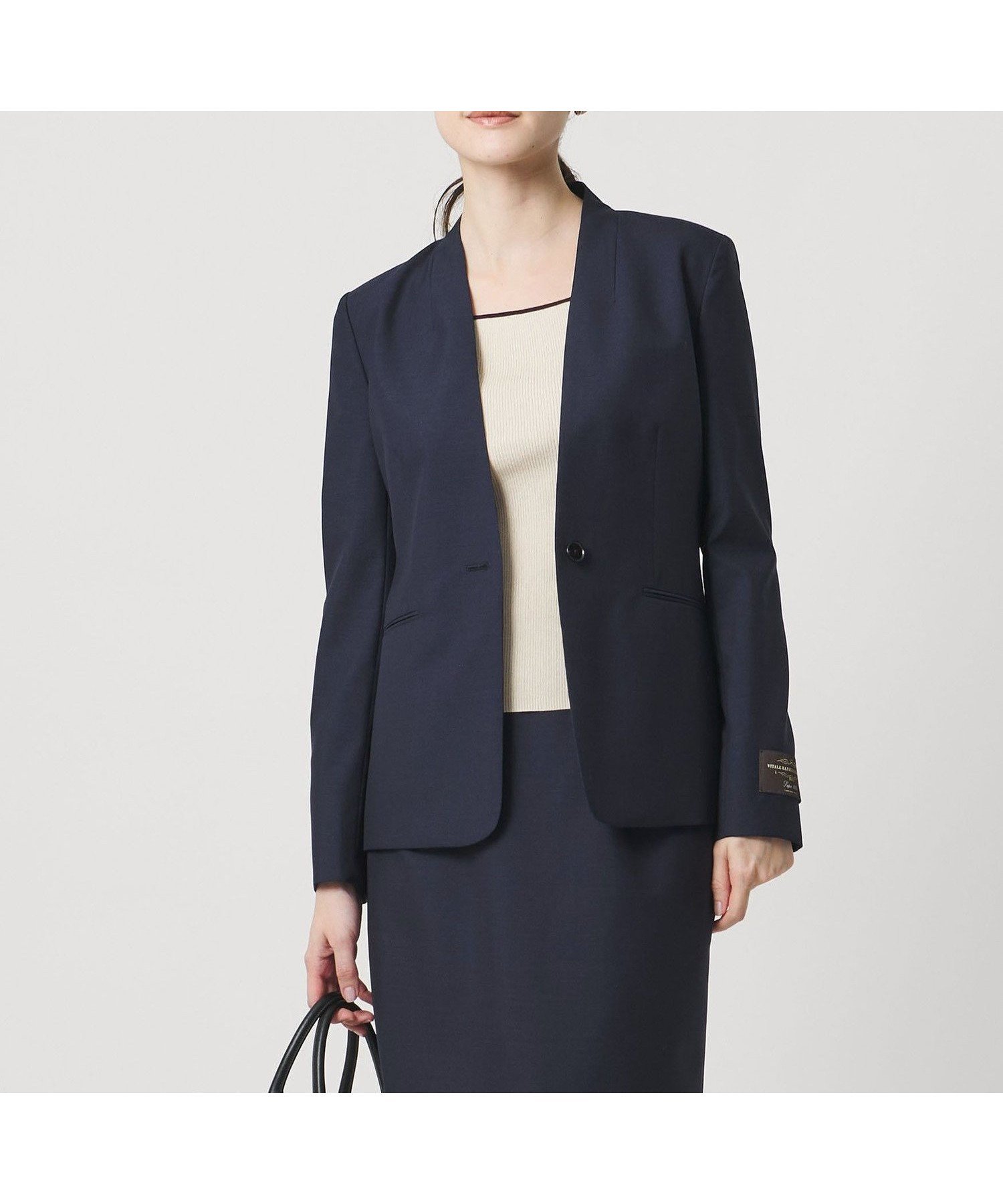 【ユナイテッドアローズ/UNITED ARROWS】のVitale Barberis Canonico ノーラペルジャケット 26SS インテリア・キッズ・メンズ・レディースファッション・服の通販 founy(ファニー) ファッション Fashion レディースファッション Fashion for Women アウター Coat / Outerwear Collection レディースジャケット・軽アウター Jackets イタリア Italy シェイプ Shape, Slim Fit ジャケット Jacket, Outerwear セットアップ Set-Up, Coordinated Outfit フロント Front, Front Design おすすめ Recommended / Our Picks 夏 Summer エレガント 上品 Elegant 2026年 2026 NAVY|ID: prp329100004872154 ipo3291000000036331406