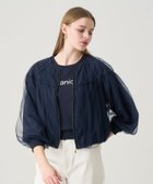 【アナイ/ANAYI】のチュールヨークギャザーブルゾン 人気、トレンドファッション・服の通販 founy(ファニー) ファッション Fashion レディースファッション Fashion for Women アウター Coat / Outerwear Collection ブルゾンジャケット・スポーティアウター Blouson Jackets ギャザー Gathered, Ruffled スマート Smart, Elegant チュール Tulip, Tulip Motif フェミニン Feminine, Girly ブルゾン Blouson, Bomber Jacket ヨーク Yoke, Yoke Design S/S・春夏 SS, Spring/Summer, Warm Season 再入荷 Restock / Back in Stock 夏 Summer thumbnail navy|ID: prp329100004872158 ipo3291000000036331606
