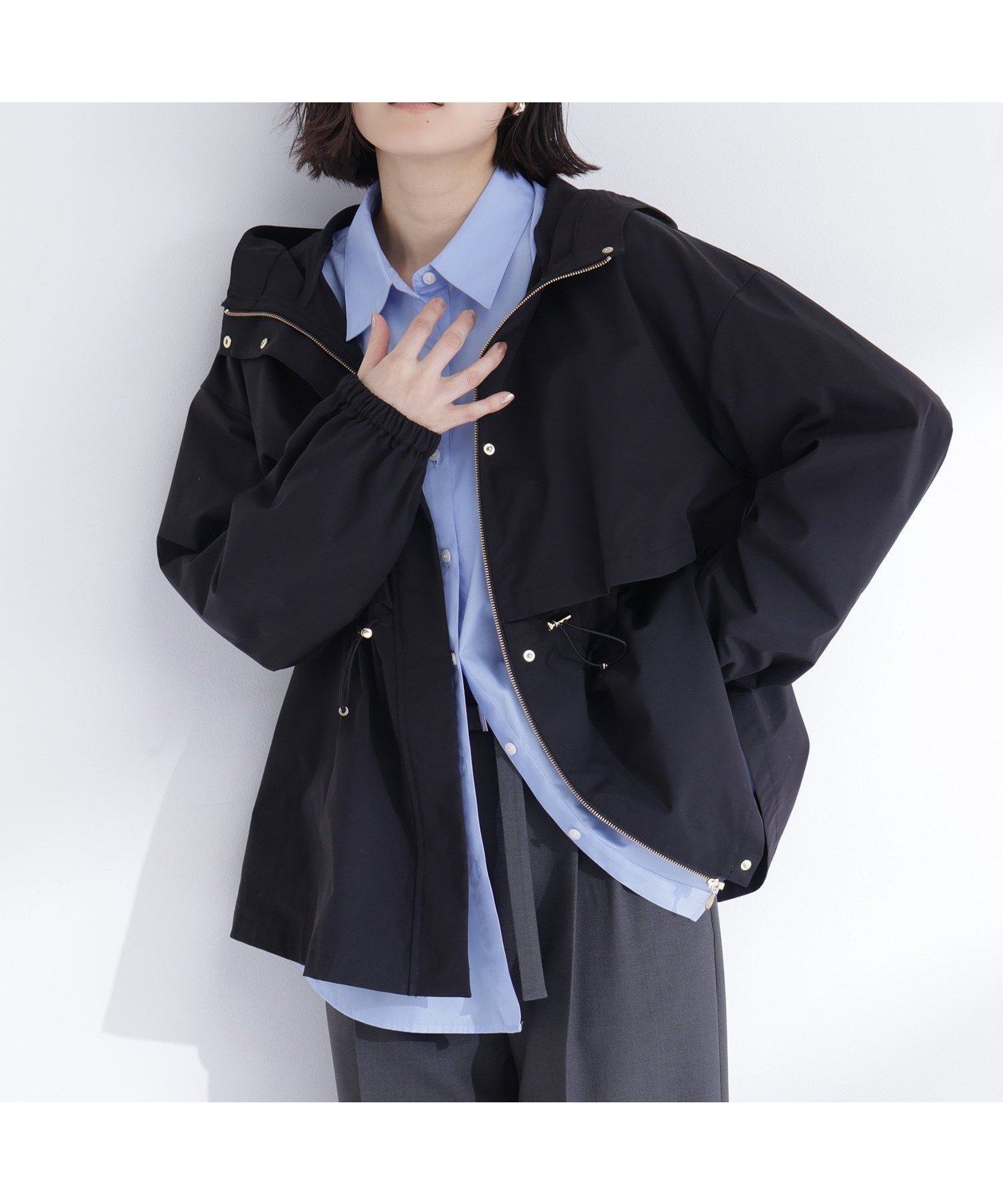 【ナチュラル ビューティー ベーシック/NATURAL BEAUTY BASIC】の毎日これ.週7ペプラムフーディブルゾン インテリア・キッズ・メンズ・レディースファッション・服の通販 founy(ファニー) ファッション Fashion レディースファッション Fashion for Women アウター Coat / Outerwear Collection ブルゾンジャケット・スポーティアウター Blouson Jackets ドローコード Drawcord, Drawstring Cord ベーシック Basic, Essential ペプラム Peplum, Flared Hem ポケット Pocket, Pocket Detail ブラック|ID: prp329100004872172 ipo3291000000036331970