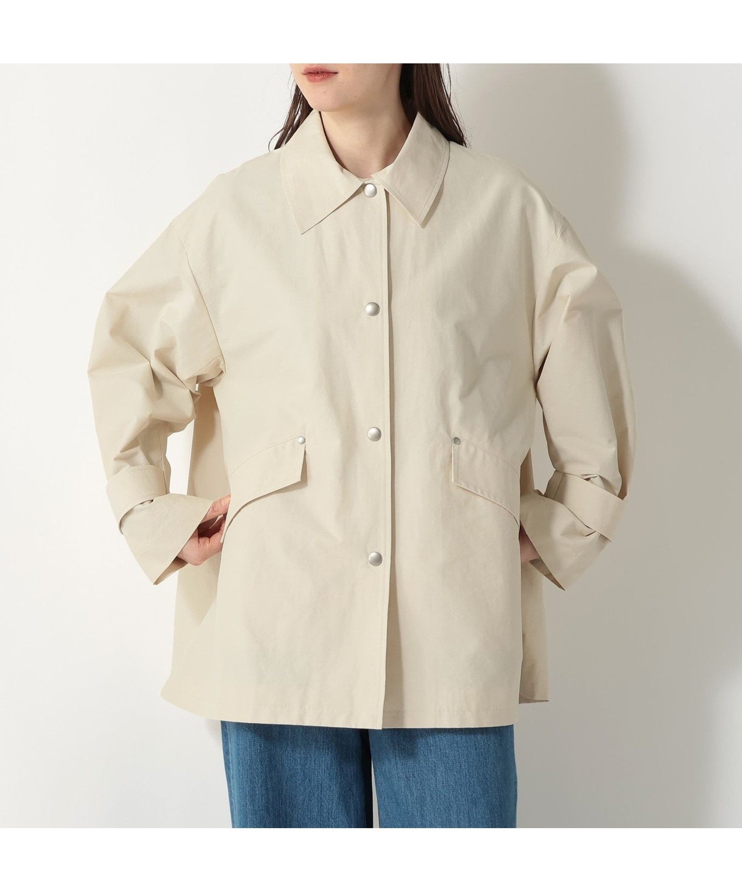 【アフタヌーンティー リビング/Afternoon Tea LIVING】の防花粉ミドルコート インテリア・キッズ・メンズ・レディースファッション・服の通販 founy(ファニー) ファッション Fashion レディースファッション Fashion for Women アウター Coat / Outerwear Collection コート・ロングコート・ピーコート Long Coats, Peacoats & More シンプル Simple, Minimal ミドル Middle Length, Mid Height メタル Metal, Metal Parts エレガント 上品 Elegant アイボリー|ID: prp329100004872175 ipo3291000000036332117