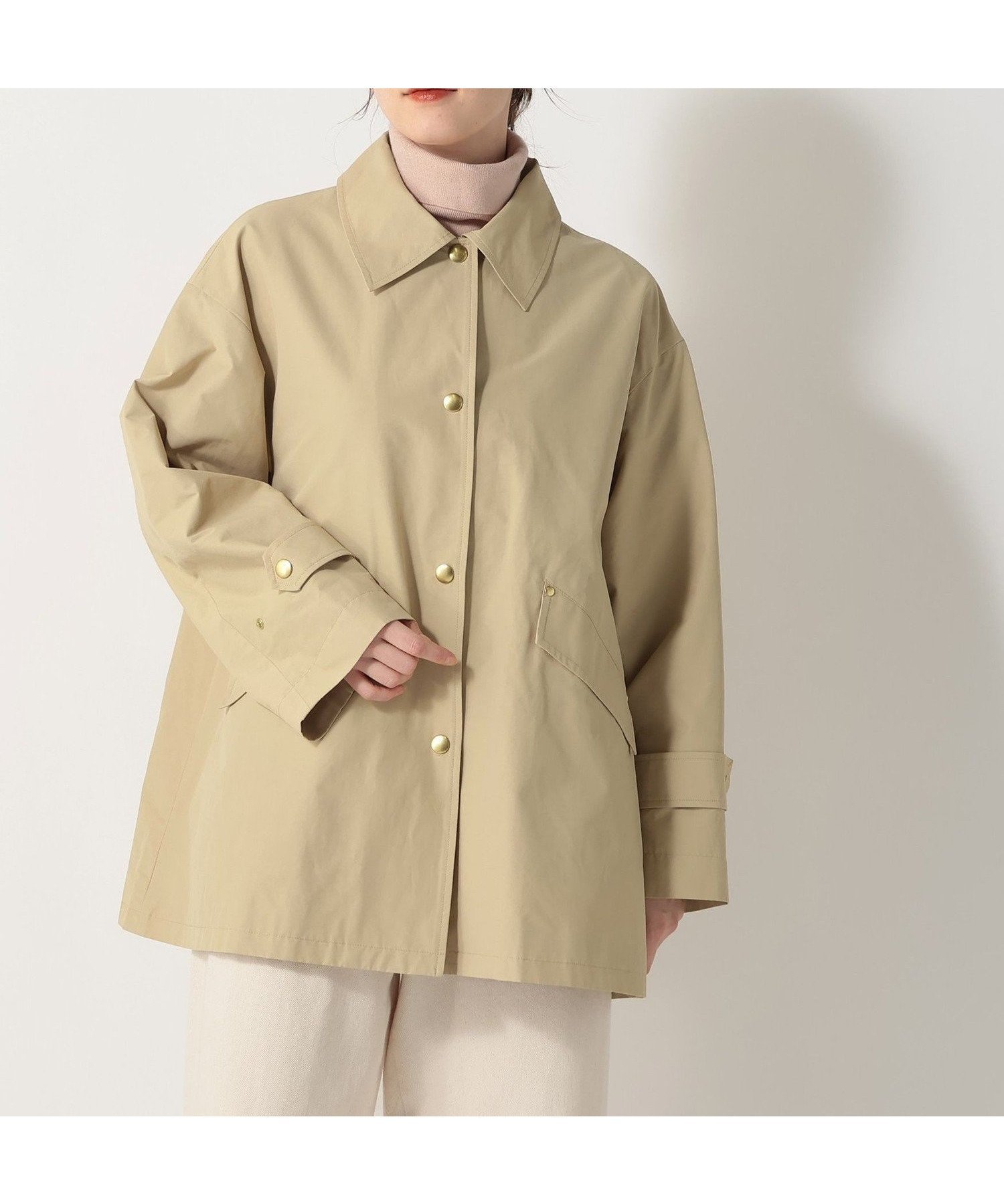 【アフタヌーンティー リビング/Afternoon Tea LIVING】の防花粉ミドルコート インテリア・キッズ・メンズ・レディースファッション・服の通販 founy(ファニー) ファッション Fashion レディースファッション Fashion for Women アウター Coat / Outerwear Collection コート・ロングコート・ピーコート Long Coats, Peacoats & More シンプル Simple, Minimal ミドル Middle Length, Mid Height メタル Metal, Metal Parts エレガント 上品 Elegant ベージュ|ID: prp329100004872175 ipo3291000000036332124