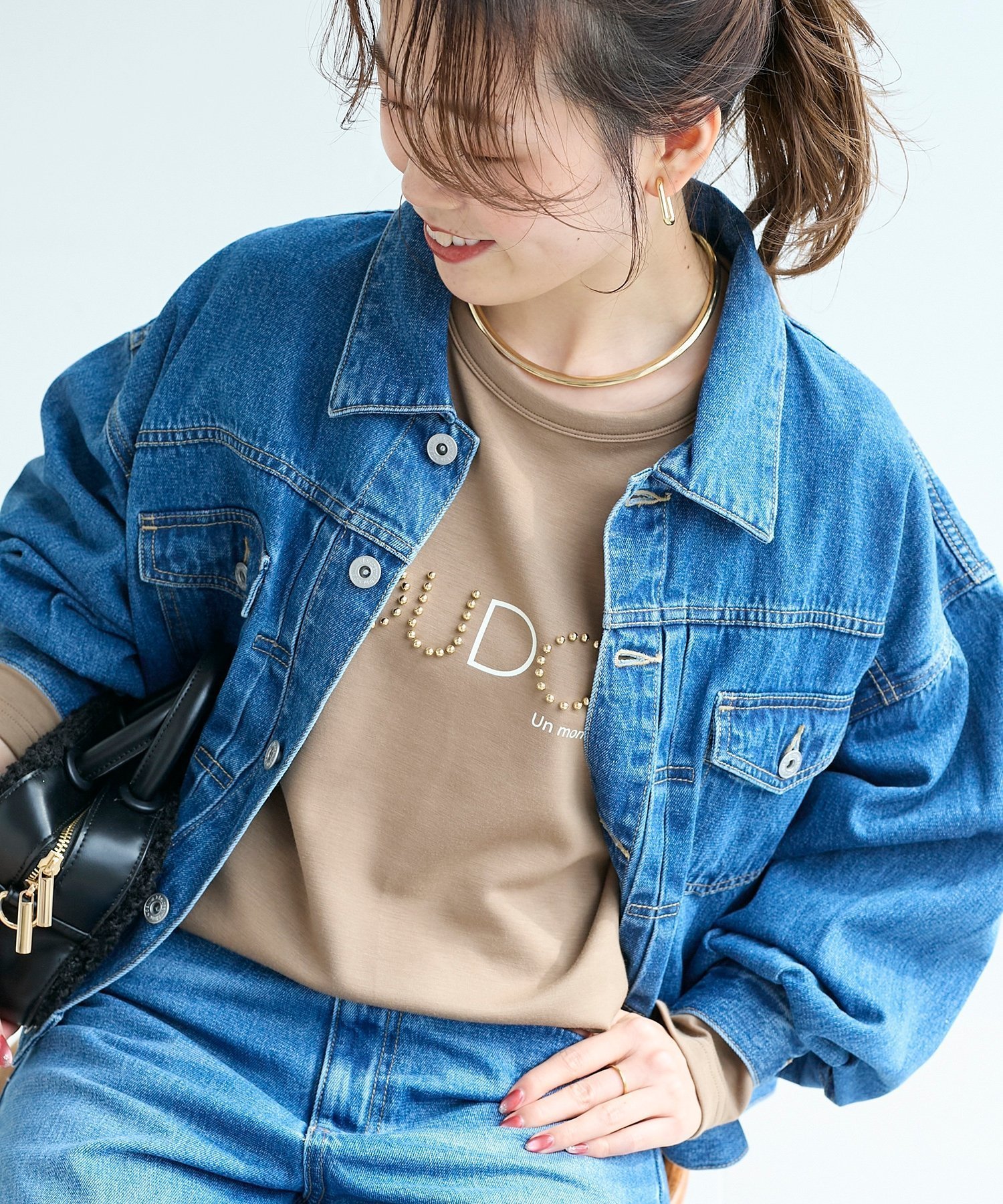 【ルクールブラン/le.coeur blanc】のソフトデニムジャケット インテリア・キッズ・メンズ・レディースファッション・服の通販 founy(ファニー) 　ファッション　Fashion　レディースファッション　Fashion for Women　アウター　Coat / Outerwear Collection　レディースジャケット・軽アウター　Jackets　デニムジャケット / カジュアルアウター　Denim Jackets　シンプル　Simple, Minimal　デニム　Denim, Jeans Material　ブルー|ID: prp329100004872180 ipo3291000000036332362