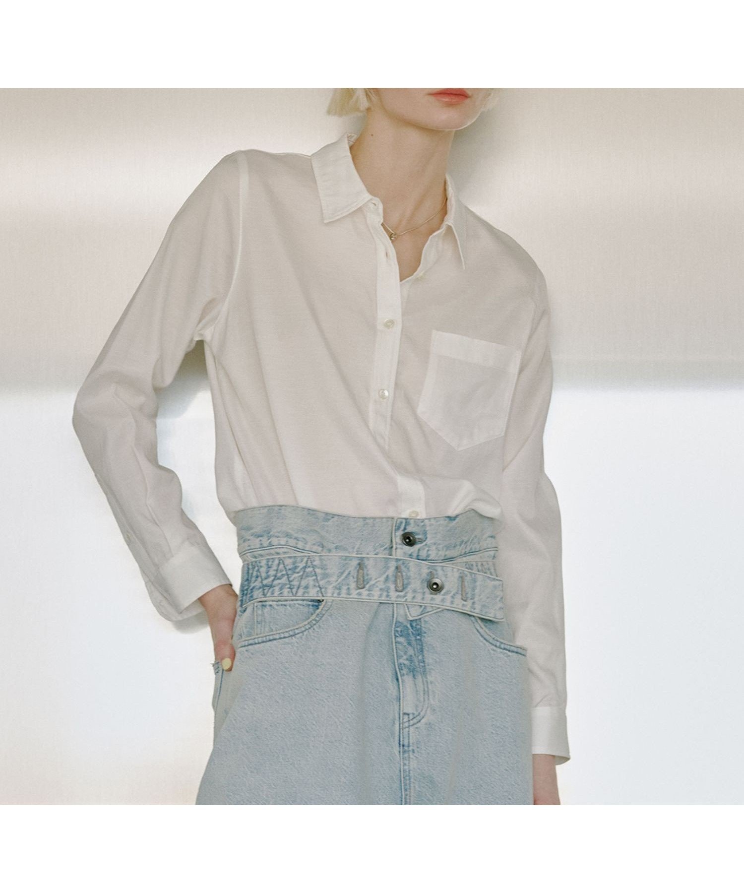 【アダム エ ロペ/ADAM ET ROPE'】の【PROTAGONISTA for ADAM ET ROPE 】別注 キュプラシャツ インテリア・キッズ・メンズ・レディースファッション・服の通販 founy(ファニー) 　ファッション　Fashion　レディースファッション　Fashion for Women　トップス・カットソー　Cut & Sew Tops　シャツ・ブラウス・オフィスカジュアル　Elegant Blouses & Button-Ups　キュプラ　Cupro, Eco Fabric　クラシック　Classic, Timeless Style　コレクション　Collection, Seasonal Line　コンパクト　Compact, Small Size　スウェット / スエット　Sweatshirt, Sweatwear　別注　Limited Edition, Custom Order　リラックス　Relax, Relaxed Fit　2026年　2026　ホワイト(10)|ID: prp329100004872185 ipo3291000000036332471