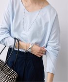 【スローブ イエナ/SLOBE IENA】のERISILK Mixオーバーニット 人気、トレンドファッション・服の通販 founy(ファニー) ファッション Fashion レディースファッション Fashion for Women トップス・カットソー Cut & Sew Tops ニット Knit Tops & Sweaters 2026年 2026 シアー Sheer, See-Through リラックス Relax, Relaxed Fit エレガント 上品 Elegant 夏 Summer 長袖 Long Sleeve, Full Sleeve thumbnail ブルー A|ID: prp329100004872192 ipo3291000000036332739