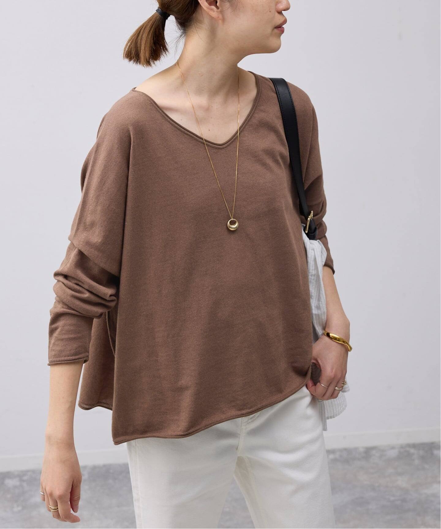 【スローブ イエナ/SLOBE IENA】のERISILK Mixオーバーニット インテリア・キッズ・メンズ・レディースファッション・服の通販 founy(ファニー) ファッション Fashion レディースファッション Fashion for Women トップス・カットソー Cut & Sew Tops ニット Knit Tops & Sweaters 2026年 2026 シアー Sheer, See-Through リラックス Relax, Relaxed Fit エレガント 上品 Elegant 夏 Summer 長袖 Long Sleeve, Full Sleeve ブラウン|ID: prp329100004872192 ipo3291000000036332743