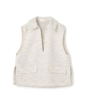 【トゥモローランド/TOMORROWLAND】のフリンジヤーンツイード プルオーバーベスト 人気、トレンドファッション・服の通販 founy(ファニー) ファッション Fashion レディースファッション Fashion for Women トップス・カットソー Cut & Sew Tops ベスト&ジレ / 重ね着スタイル Vests & Gilets カジュアルプルオーバー・ニットトップス Pullovers & Knit Tops / Casual Pullovers インナー Innerwear スキッパー Skipper, Open Collar ツイード Twill, Twill Weave ベスト Vest, Waistcoat ミックス Mix, Mixed Style |ID:prp329100004872204