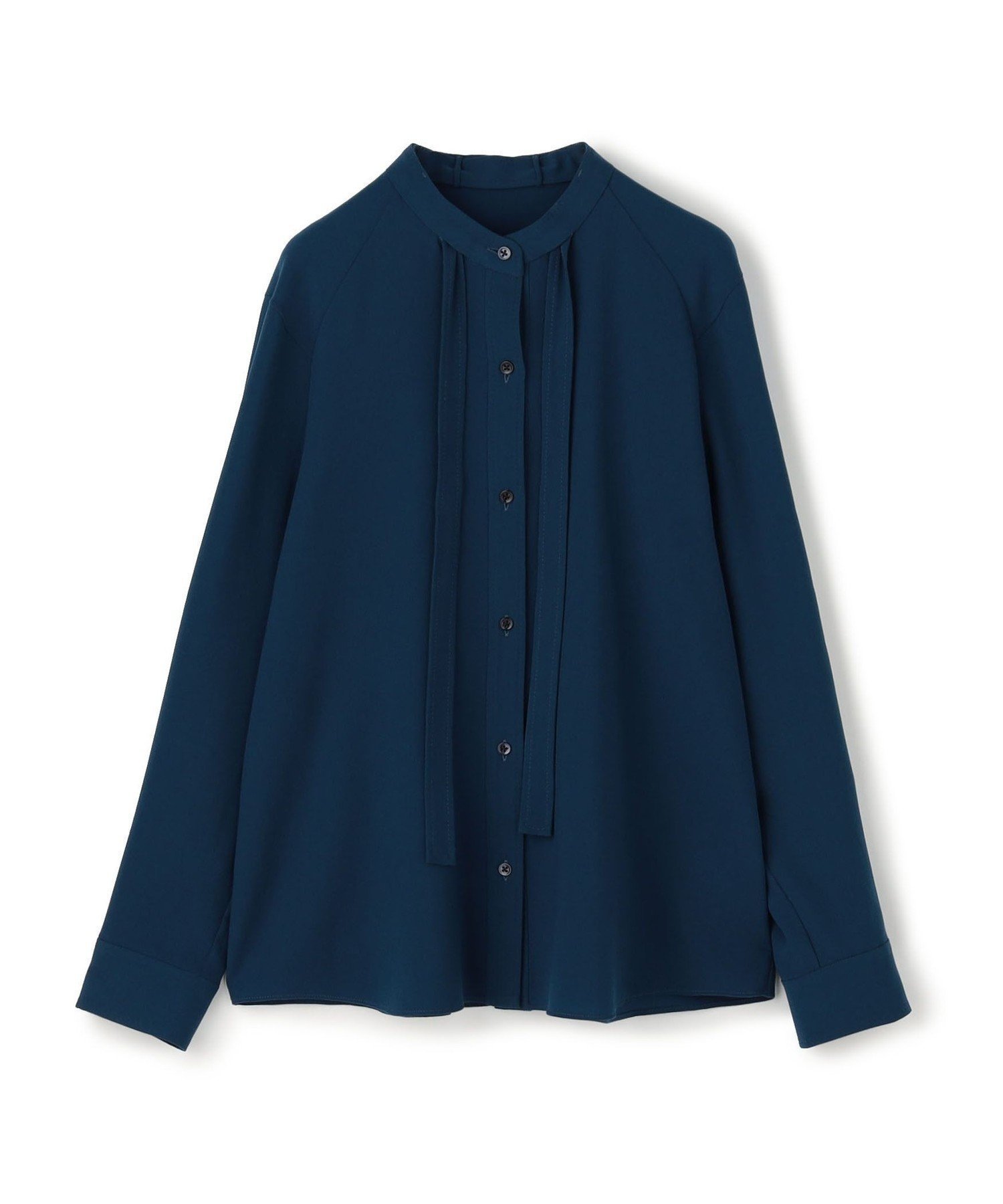 【トゥモローランド/TOMORROWLAND】のポリエステルアムンゼン ハンドステッチブラウス インテリア・キッズ・メンズ・レディースファッション・服の通販 founy(ファニー) 　ファッション　Fashion　レディースファッション　Fashion for Women　トップス・カットソー　Cut & Sew Tops　シャツ・ブラウス・オフィスカジュアル　Elegant Blouses & Button-Ups　ハンド　Hand, Handmade　バランス　Balance, Style Balance　ループ　Loop, Loop Knit　おすすめ　Recommended / Our Picks　セレモニー　Ceremony　入学式　Entrance Ceremony　ビジネス 仕事 通勤　Business / Work / Commuting　69 ネイビー|ID: prp329100004872208 ipo3291000000036333315