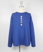 【スタジオピッコーネ/STUDIO PICONE】のスクエア刺繍長袖プルオーバー ブルー|ID: prp329100004872216 ipo3291000000036333550