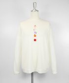 【スタジオピッコーネ/STUDIO PICONE】のスクエア刺繍長袖プルオーバー ホワイト|ID: prp329100004872216 ipo3291000000036333555