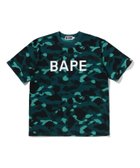【ア ベイシング エイプ/A BATHING APE】のCOLOR CAMO BAPE RELAXED FIT TEE 人気、トレンドファッション・服の通販 founy(ファニー) ファッション Fashion レディースファッション Fashion for Women ショート Short, Short Length スリーブ Sleeve, Long Sleeve / Short Sleeve フロント Front, Front Design プリント Print, Printed Pattern thumbnail GREEN|ID: prp329100004872218 ipo3291000000036333586