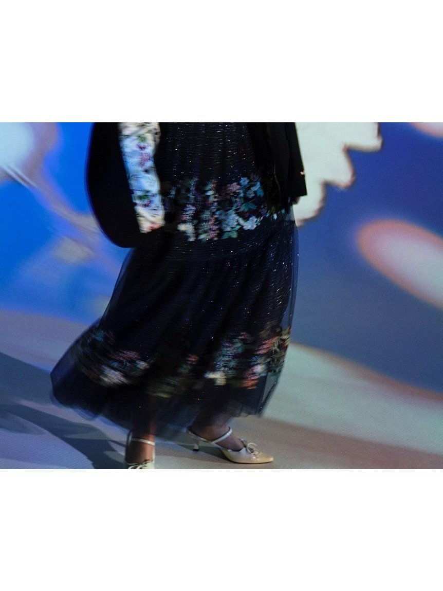 【リリーブラウン/Lily Brown】の【LILY BROWN×KEITA MARUYAMA】エンブロイダリーチュールドレス インテリア・キッズ・メンズ・レディースファッション・服の通販 founy(ファニー) 　ファッション　Fashion　レディースファッション　Fashion for Women　ワンピース　Dresses　フォーマル・パーティードレス・結婚式用ドレス　Elegant & Casual Dresses　インナー　Innerwear　スマート　Smart, Elegant　チュール　Tulip, Tulip Motif　モチーフ　Motif, Design Theme　リボン　Ribbon, Bow　ロマンティック　Romantic, Feminine Style　NVY[089]|ID: prp329100004872223 ipo3291000000036333682