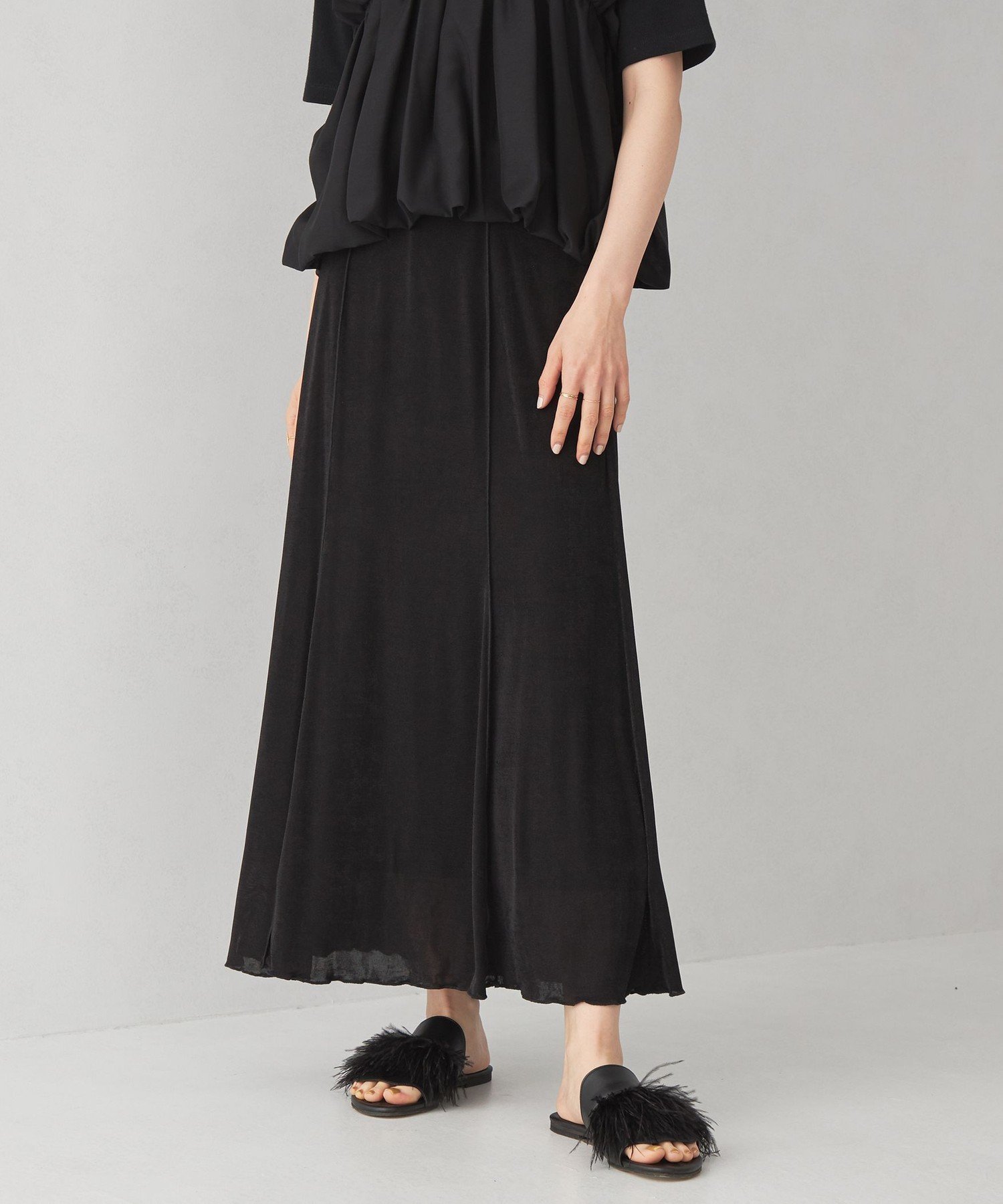 【ユナイテッドアローズ/UNITED ARROWS】のEMMEL REFINES EM シャイニー ナロー スカート インテリア・キッズ・メンズ・レディースファッション・服の通販 founy(ファニー) ファッション Fashion レディースファッション Fashion for Women スカート Skirts カットソー Cut and Sewn Top サンダル Sandals, Summer Shoes シャイニー Shiny, Glossy Finish シンプル Simple, Minimal スニーカー Sneakers, Trainers とろみ Fluid, Flowy Fabric トレンド Trend, Trending Now フィット Fit, Slim Fit アウトレット Outlet / Clearance おすすめ Recommended / Our Picks 夏 Summer BLACK|ID: prp329100004872224 ipo3291000000036333691