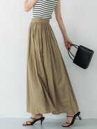 【コカ/COCA】のコットンボイルフレアスカート Dk.Beige|ID: prp329100004872227 ipo3291000000036333726