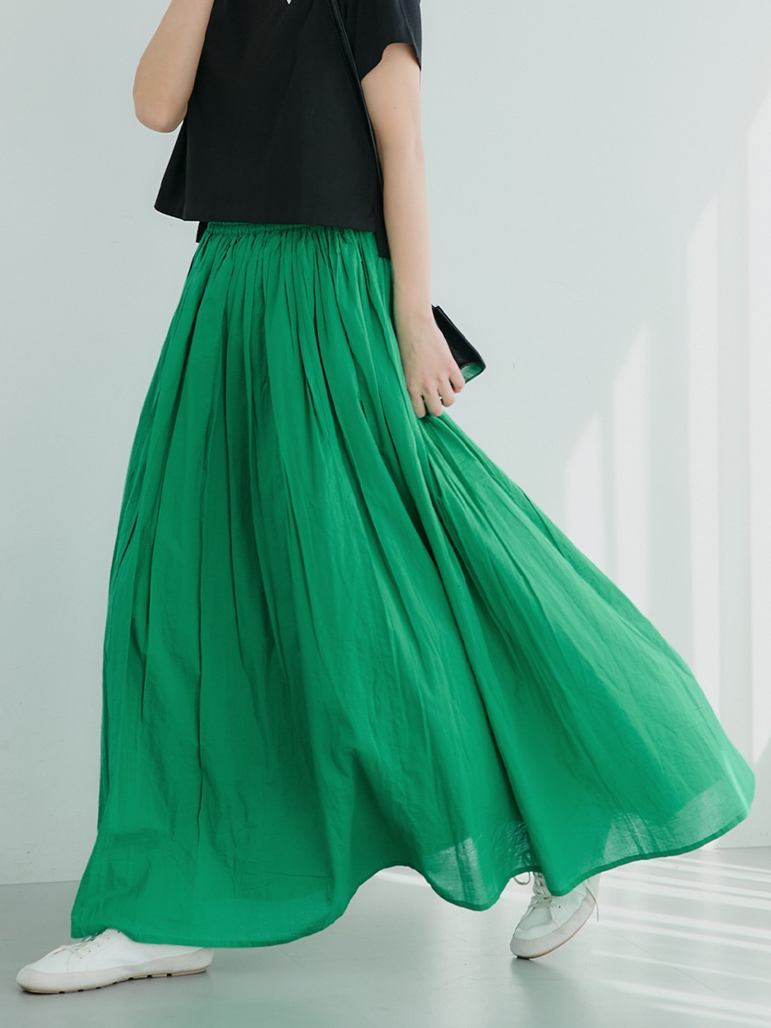 【コカ/COCA】のコットンボイルフレアスカート インテリア・キッズ・メンズ・レディースファッション・服の通販 founy(ファニー) ファッション Fashion レディースファッション Fashion for Women スカート Skirts Aライン・フレアスカート A-Line & Flared Skirts Dk.green|ID: prp329100004872227 ipo3291000000036333752