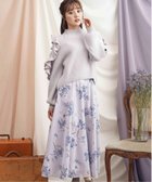 【ノエラ/Noela】のフロッキーフラワースカート 人気、トレンドファッション・服の通販 founy(ファニー) ファッション Fashion レディースファッション Fashion for Women スカート Skirts ウォーム Warm Fabric プリント Print, Printed Pattern thumbnail ブルー|ID: prp329100004872229 ipo3291000000036333810