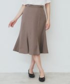 【インデックス/INDEX】の麻調マーメイドフレアスカート【洗濯機洗い可/吸水速乾/防シワ/イージーアイロン】 モカブラウン|ID: prp329100004872232 ipo3291000000036333875