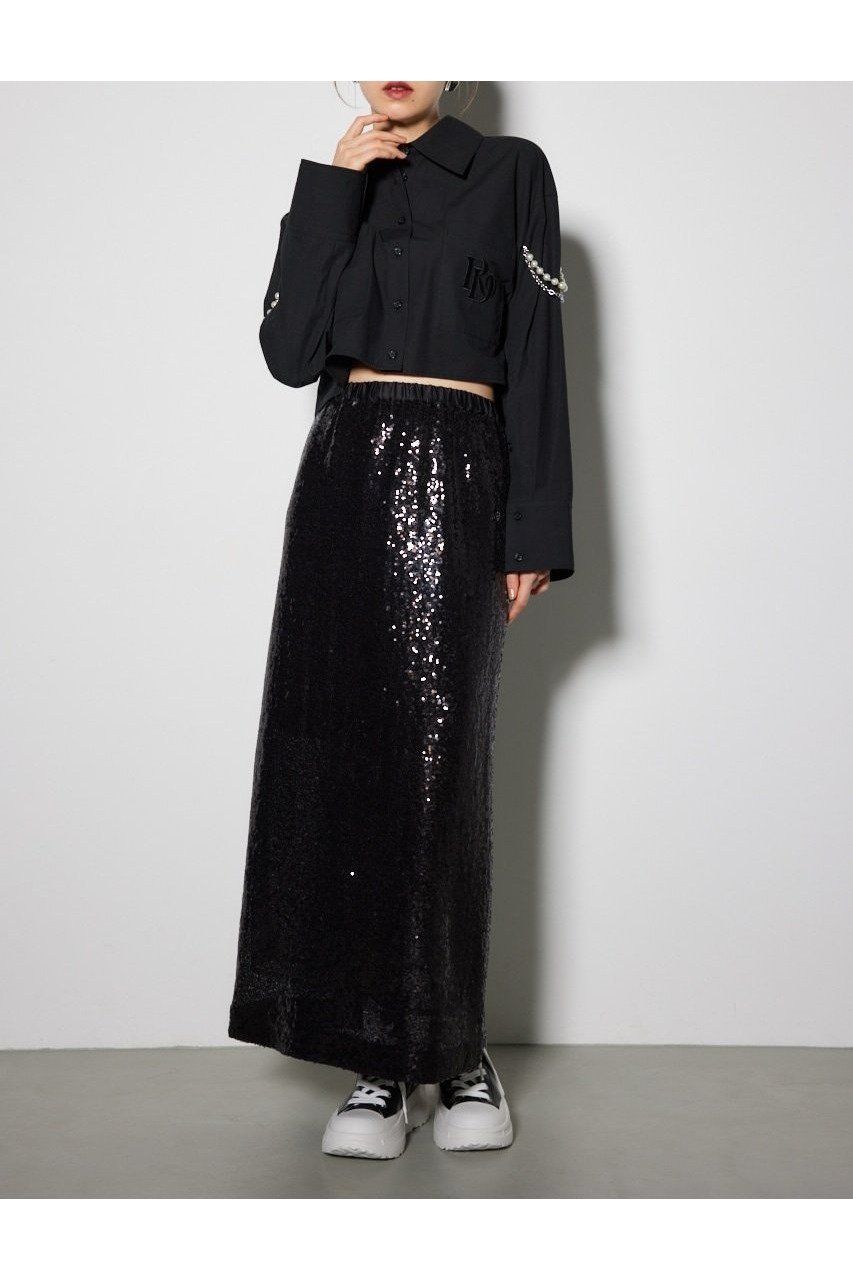 【リエンダ/rienda】のジャストウエストスパンIラインスカート 人気、トレンドファッション・服の通販 founy(ファニー) ファッション Fashion レディースファッション Fashion for Women スカート Skirts シアー Sheer, See-Through スパンコール Sequins, Sequin Embellishment スリット Slit, Slit Detail 定番 Standard, Basic Item other-1|ID: prp329100004872235 ipo3291000000036333927