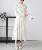 【ラジュール/Lajour】のシンメトリー ギャザーデザインワンピース 人気、トレンドファッション・服の通販 founy(ファニー) ファッション Fashion レディースファッション Fashion for Women ワンピース Dresses おすすめ Recommended / Our Picks なめらか Smooth, Silky Texture アシンメトリー Asymmetrical Style エレガント 上品 Elegant カフス Cuff Design ギャザー Gathered, Ruffled クラシカル Classical, Vintage-Inspired サテン Satin, Glossy Fabric スタンド Stand Collar, Upright Stand thumbnail オフホワイト|ID: prp329100004872246 ipo3291000000036334118