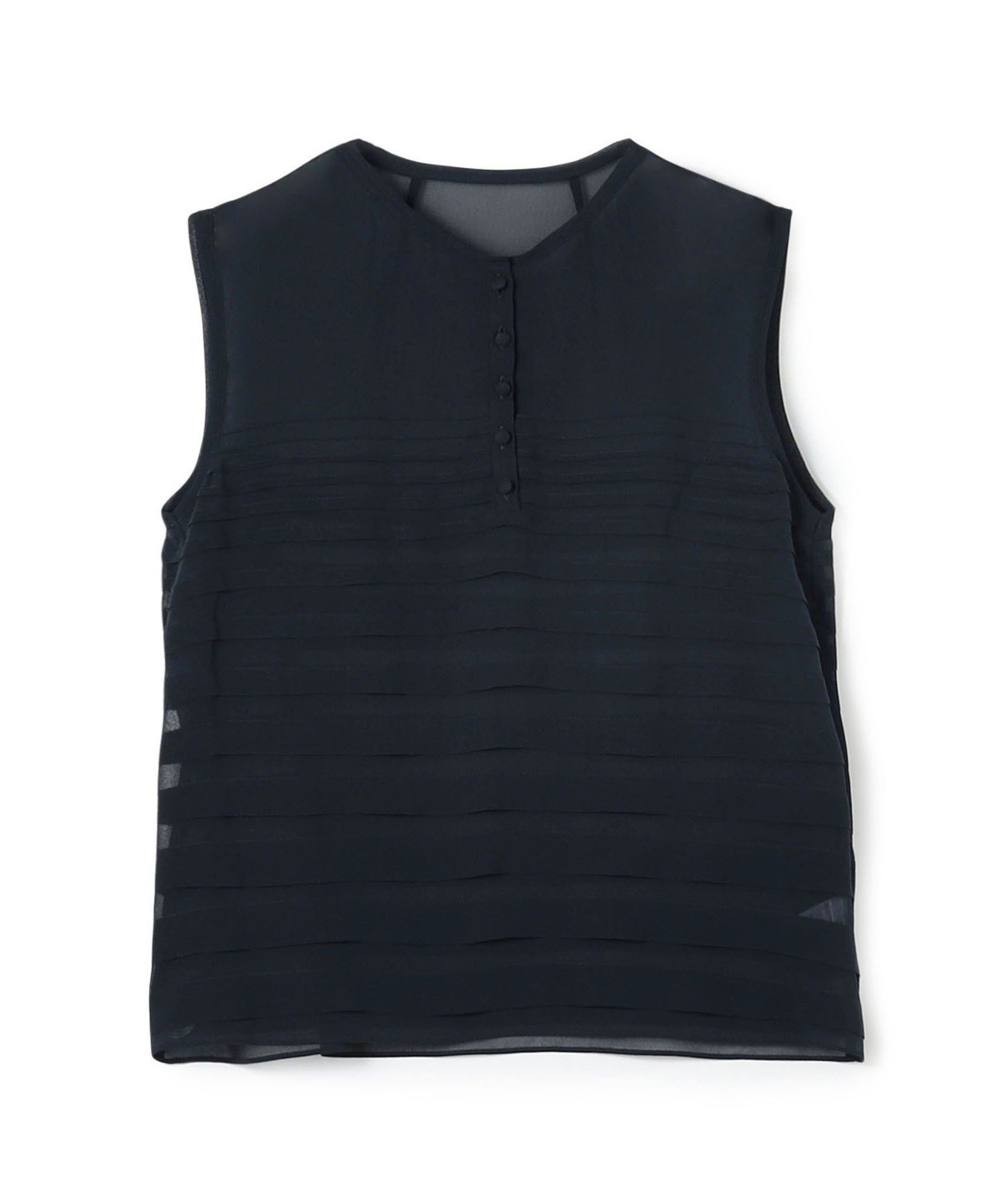 【トゥモローランド/TOMORROWLAND】のシルクシフォン ノースリーブブラウス インテリア・キッズ・メンズ・レディースファッション・服の通販 founy(ファニー) ファッション Fashion レディースファッション Fashion for Women トップス・カットソー Cut & Sew Tops キャミソール&ノースリーブ Camisoles & Sleeveless Tops シャツ・ブラウス・オフィスカジュアル Elegant Blouses & Button-Ups インナー Innerwear グラデーション Gradient, Ombre シフォン Chiffon, Lightweight Fabric シルク Silk, 100% Silk ジャケット Jacket, Outerwear タオル Towel, Bath Towel ノースリーブ Sleeveless, No-Sleeve ビンテージ Vintage, Retro Style フロント Front, Front Design おすすめ Recommended / Our Picks エレガント 上品 Elegant 69 ネイビー|ID: prp329100004872432 ipo3291000000036339102