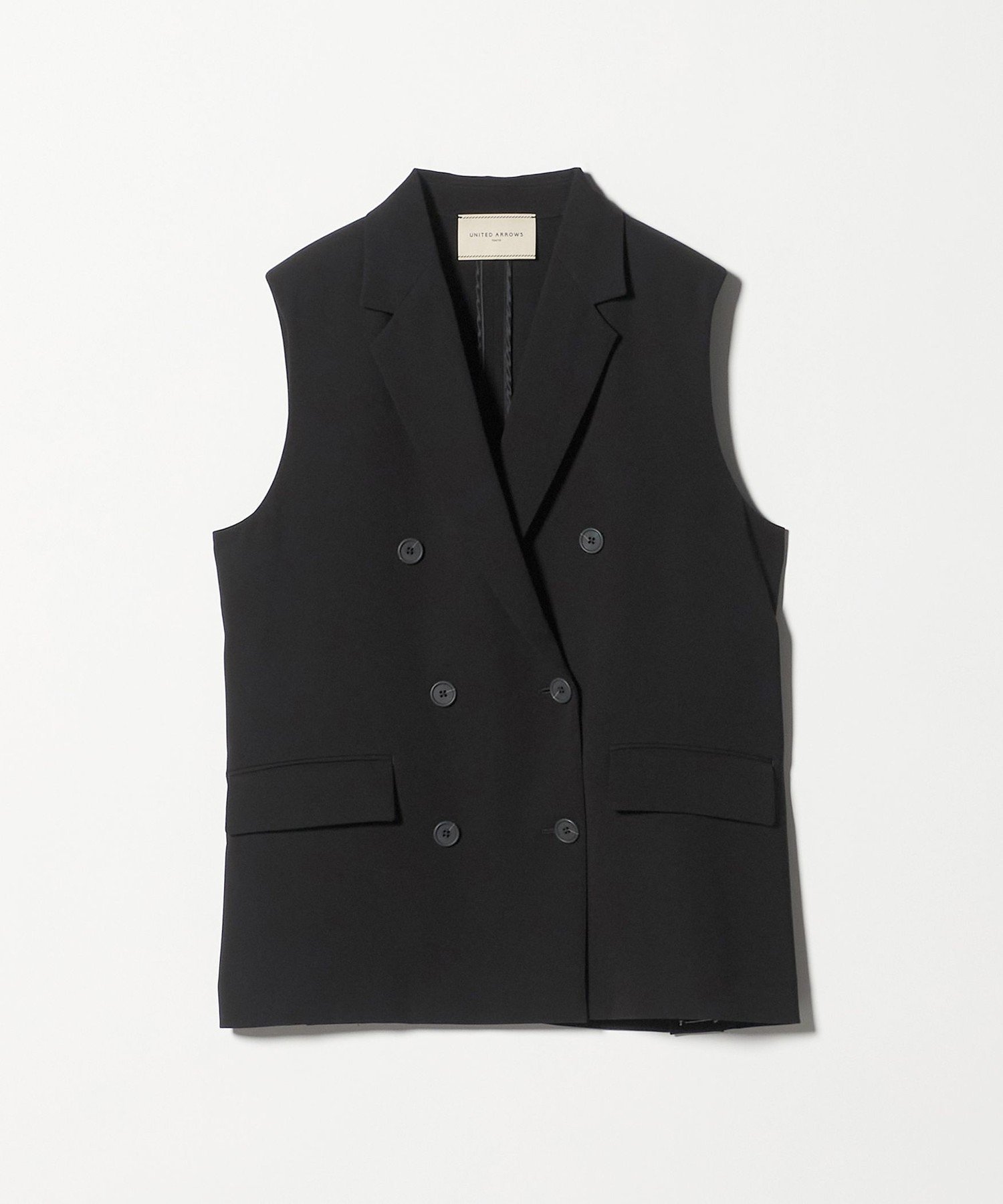 【ユナイテッドアローズ/UNITED ARROWS】のDrapy テーラード ミドル ベスト インテリア・キッズ・メンズ・レディースファッション・服の通販 founy(ファニー) ファッション Fashion レディースファッション Fashion for Women アウター Coat / Outerwear Collection トップス・カットソー Cut & Sew Tops ベスト&ジレ / 重ね着スタイル Vests & Gilets ジャケット Jacket, Outerwear ストライプ Stripe, Striped Pattern セットアップ Set-Up, Coordinated Outfit ダブル Double, Double-Breasted テーラード Tailored, Tailored Fit ベスト Vest, Waistcoat ボックス Boxy, Box Shape ミドル Middle Length, Mid Height 無地 Plain, Solid Color ロング Long, Long-Length おすすめ Recommended / Our Picks BLACK|ID: prp329100004872439 ipo3291000000036339245