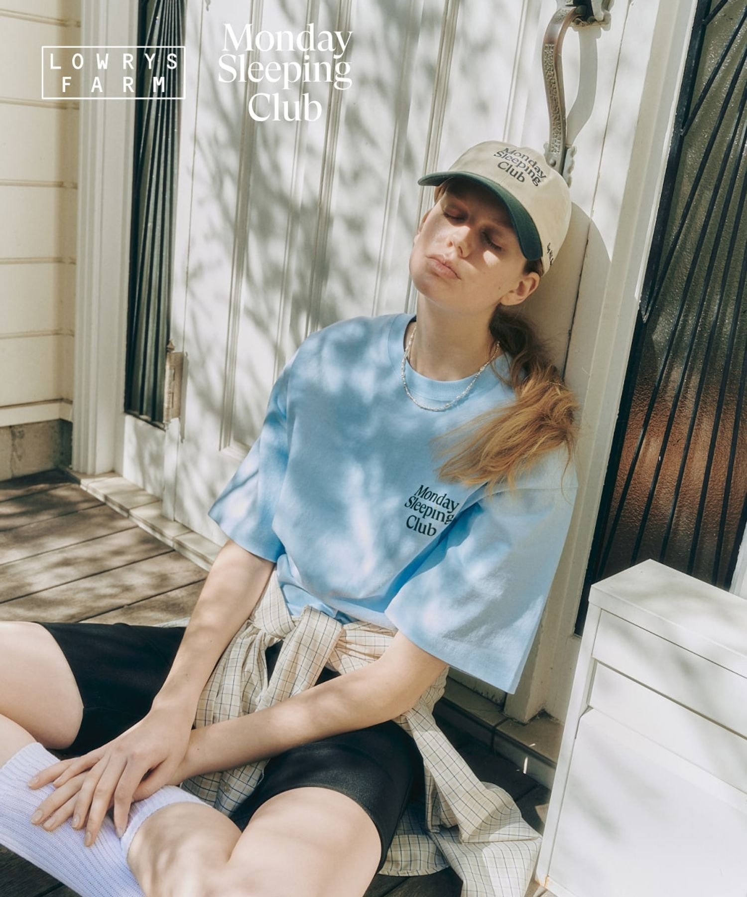 【ローリーズファーム/LOWRYS FARM】のMonday Sleeping Club_プリントSST インテリア・キッズ・メンズ・レディースファッション・服の通販 founy(ファニー) 　ファッション　Fashion　レディースファッション　Fashion for Women　コラボ　Collaboration, Collab　シンプル　Simple, Minimal　ドット　Polka Dot, Dot Pattern　プリント　Print, Printed Pattern　ブルー82|ID: prp329100004872443 ipo3291000000036339296