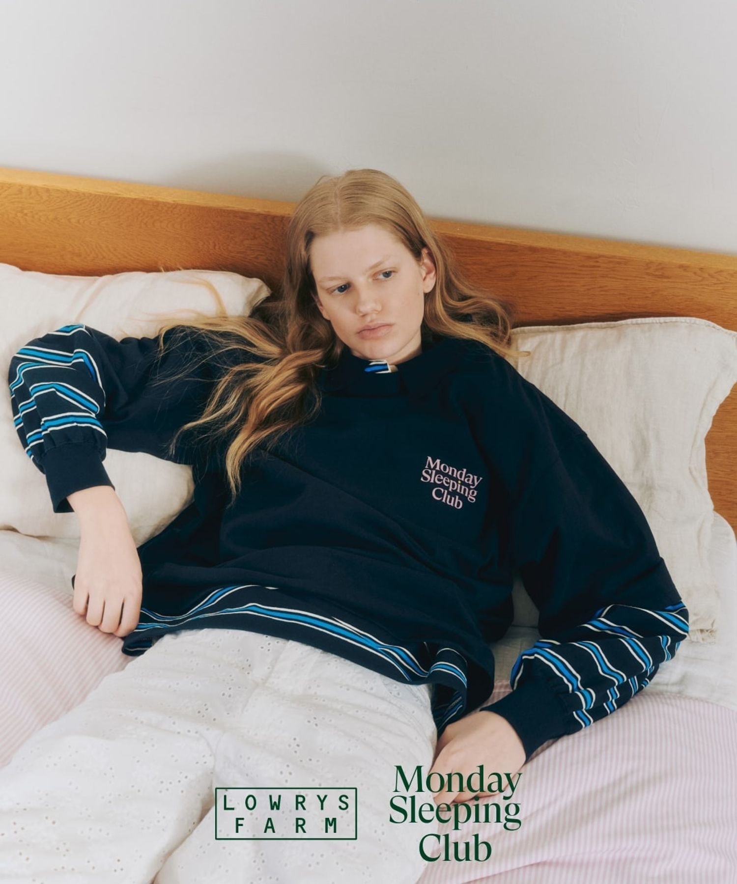 【ローリーズファーム/LOWRYS FARM】のMonday Sleeping Club_プリントSST インテリア・キッズ・メンズ・レディースファッション・服の通販 founy(ファニー) 　ファッション　Fashion　レディースファッション　Fashion for Women　コラボ　Collaboration, Collab　シンプル　Simple, Minimal　ドット　Polka Dot, Dot Pattern　プリント　Print, Printed Pattern　ネイビー88|ID: prp329100004872443 ipo3291000000036339297