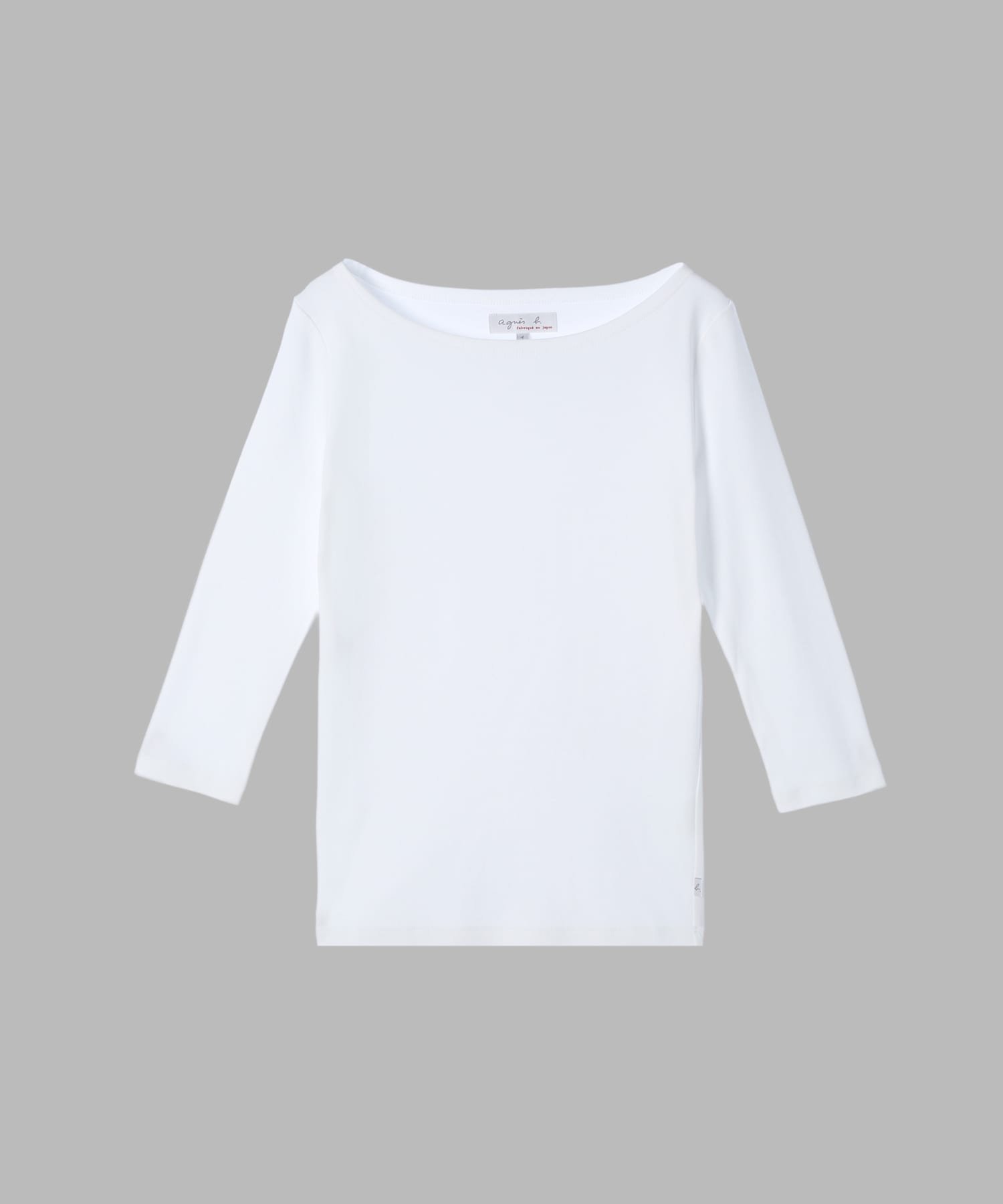 【アニエスベー ファム/agnes b. FEMME】のTシャツ インテリア・キッズ・メンズ・レディースファッション・服の通販 founy(ファニー) ファッション Fashion レディースファッション Fashion for Women トップス・カットソー Cut & Sew Tops シャツ・ブラウス・オフィスカジュアル Elegant Blouses & Button-Ups ロングTシャツ・Tシャツ Longline T-Shirts & Tees カットソー Cut and Sewn Top デコルテ Décolleté, Neckline フィット Fit, Slim Fit ベーシック Basic, Essential 定番 Standard, Basic Item ホワイト|ID: prp329100004872452 ipo3291000000036339544