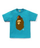 【ア ベイシング エイプ/A BATHING APE】のMILO ON BIG APE TEE 人気、トレンドファッション・服の通販 founy(ファニー) ファッション Fashion レディースファッション Fashion for Women インナー Innerwear グラフィック Graphic, Graphic Design ショート Short, Short Length スリーブ Sleeve, Long Sleeve / Short Sleeve フロント Front, Front Design プリント Print, Printed Pattern ラバー Rubber, Rubber Sole thumbnail BLUE|ID: prp329100004872456 ipo3291000000036339620