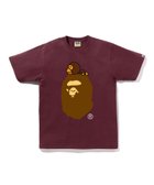 【ア ベイシング エイプ/A BATHING APE】のMILO ON BIG APE TEE 人気、トレンドファッション・服の通販 founy(ファニー) ファッション Fashion レディースファッション Fashion for Women インナー Innerwear グラフィック Graphic, Graphic Design ショート Short, Short Length スリーブ Sleeve, Long Sleeve / Short Sleeve フロント Front, Front Design プリント Print, Printed Pattern ラバー Rubber, Rubber Sole thumbnail BURGUNDY|ID: prp329100004872456 ipo3291000000036339622