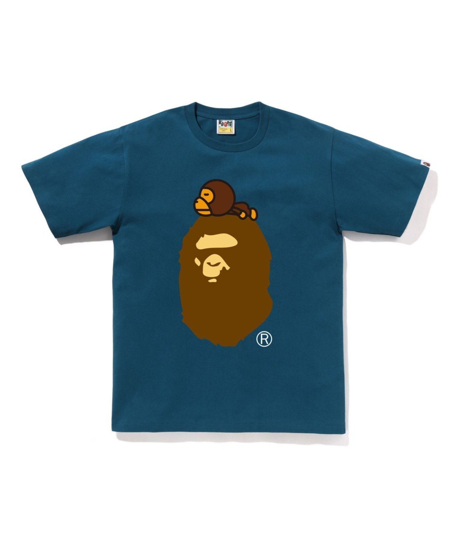 【ア ベイシング エイプ/A BATHING APE】のMILO ON BIG APE TEE インテリア・キッズ・メンズ・レディースファッション・服の通販 founy(ファニー) 　ファッション　Fashion　レディースファッション　Fashion for Women　インナー　Innerwear　グラフィック　Graphic, Graphic Design　ショート　Short, Short Length　スリーブ　Sleeve, Long Sleeve / Short Sleeve　フロント　Front, Front Design　プリント　Print, Printed Pattern　ラバー　Rubber, Rubber Sole　NAVY|ID: prp329100004872456 ipo3291000000036339629