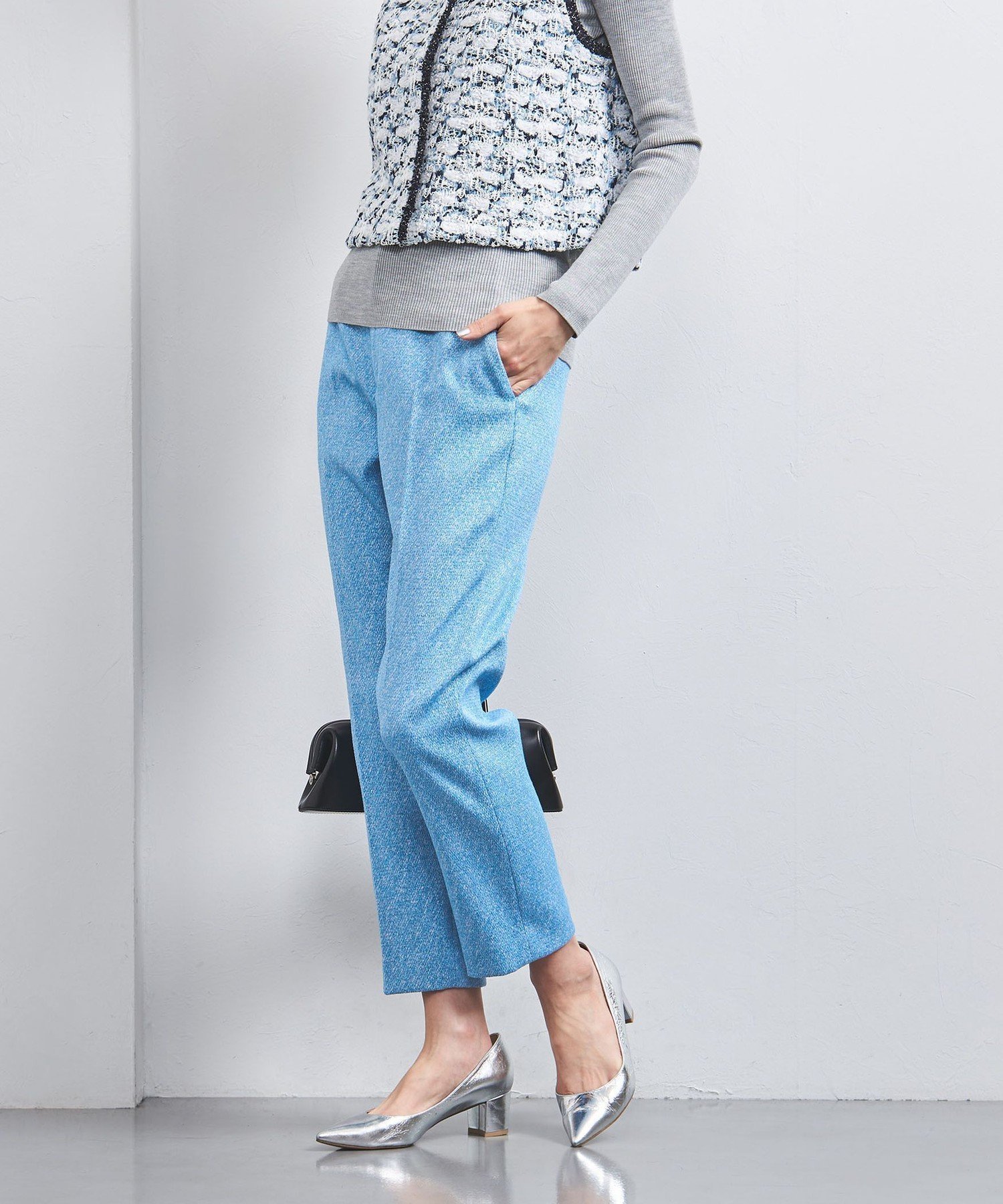 【ユナイテッドアローズ/UNITED ARROWS】のラメ ジャガード スリムパンツ 人気、トレンドファッション・服の通販 founy(ファニー) 　ファッション　Fashion　レディースファッション　Fashion for Women　パンツ　Pants & Trousers　イタリア　Italy　春　Spring　シルバー　Silver, Metallic Silver　ジャケット　Jacket, Outerwear　スリム　Slim, Slim Fit　ツイード　Twill, Twill Weave　ポケット　Pocket, Pocket Detail　リラックス　Relax, Relaxed Fit　冬　Winter / This Winter　S/S・春夏　SS, Spring/Summer, Warm Season　アウトレット　Outlet / Clearance　夏　Summer　 other-1|ID: prp329100004872468 ipo3291000000036339939