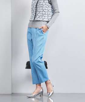 【ユナイテッドアローズ/UNITED ARROWS】のラメ ジャガード スリムパンツ 人気、トレンドファッション・服の通販 founy(ファニー) ファッション Fashion レディースファッション Fashion for Women パンツ Pants & Trousers イタリア Italy 春 Spring シルバー Silver, Metallic Silver ジャケット Jacket, Outerwear スリム Slim, Slim Fit ツイード Twill, Twill Weave ポケット Pocket, Pocket Detail リラックス Relax, Relaxed Fit 冬 Winter / This Winter S/S・春夏 SS, Spring/Summer, Warm Season アウトレット Outlet / Clearance 夏 Summer |ID:prp329100004872468