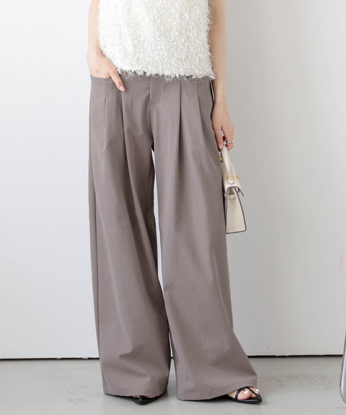 【ラジュール/Lajour】の【日本製】ライトツイルワイドパンツ インテリア・キッズ・メンズ・レディースファッション・服の通販 founy(ファニー) ファッション Fashion レディースファッション Fashion for Women パンツ Pants & Trousers シンプル Simple, Minimal フロント Front, Front Design ポケット Pocket, Pocket Detail マニッシュ Mannish, Boyish ワイド Wide, Wide Fit エレガント 上品 Elegant 日本製 Made In Japan ブラウン|ID: prp329100004872469 ipo3291000000036339953