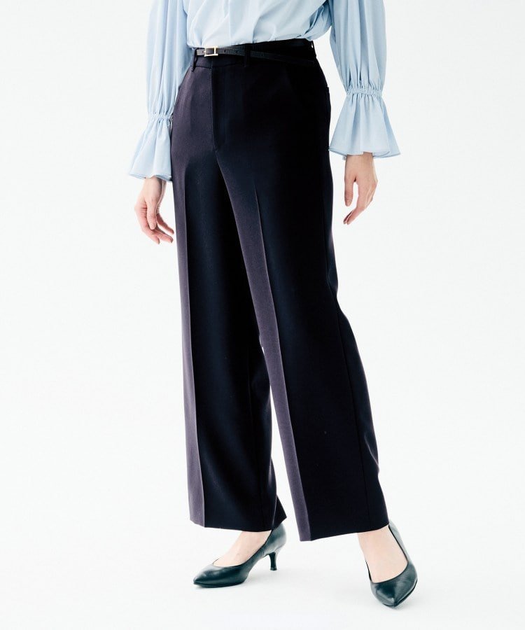 【アンタイトル/UNTITLED】の【洗えるスーツ/ストレッチ性/後ろウエストゴム】ワイドパンツ インテリア・キッズ・メンズ・レディースファッション・服の通販 founy(ファニー) ファッション Fashion レディースファッション Fashion for Women パンツ Pants & Trousers スーツ Business Suits & Workwear スーツパンツ・ドレスパンツ Suit Pants / Office Trousers / Dress Pants 洗える Machine Washable ジャケット Jacket, Outerwear ストレッチ Stretch, Stretchy Fabric スマート Smart, Elegant スーツ Suit, Formalwear セットアップ Set-Up, Coordinated Outfit ダブル Double, Double-Breasted ドレープ Drape, Draping Fabric 定番 Standard, Basic Item フレア Flare, Flared ポケット Pocket, Pocket Detail ワイド Wide, Wide Fit おすすめ Recommended / Our Picks セレモニー Ceremony ネイビー|ID: prp329100004872478 ipo3291000000036340103