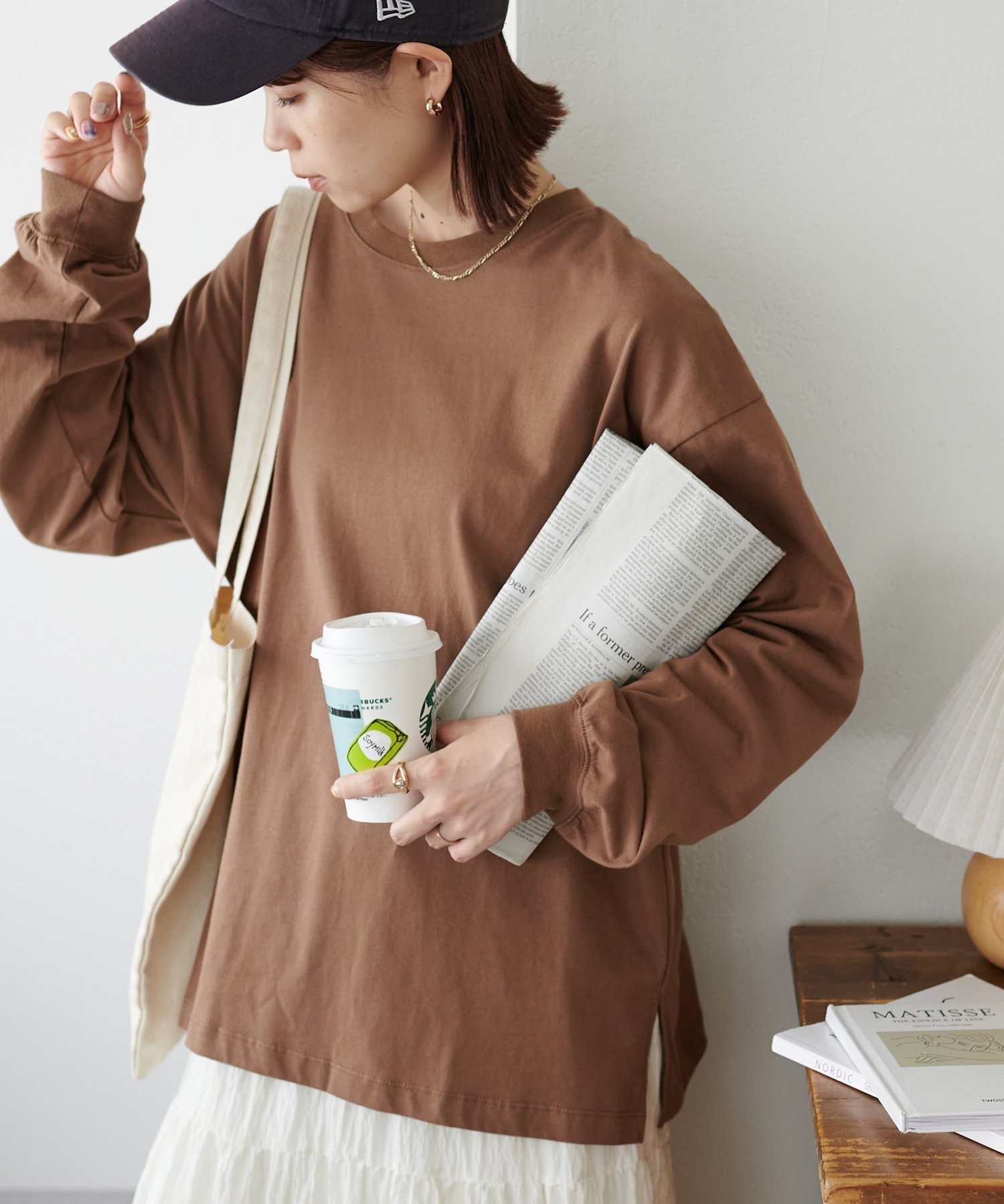 【ディスコート/Discoat】の【21色展開/WEB限定】ボーダービッグロングTシャツ インテリア・キッズ・メンズ・レディースファッション・服の通販 founy(ファニー) 　ファッション　Fashion　レディースファッション　Fashion for Women　トップス・カットソー　Cut & Sew Tops　シャツ・ブラウス・オフィスカジュアル　Elegant Blouses & Button-Ups　ロングTシャツ・Tシャツ　Longline T-Shirts & Tees　インナー　Innerwear　カーゴパンツ　Cargo Pants, Utility Pants　シンプル　Simple, Minimal　ジャケット　Jacket, Outerwear　スラックス　Slacks, Dress Pants　とろみ　Fluid, Flowy Fabric　デニム　Denim, Jeans Material　バランス　Balance, Style Balance　リラックス　Relax, Relaxed Fit　冬　Winter / This Winter　おすすめ　Recommended / Our Picks　モカ|ID: prp329100004875114 ipo3291000000036362721