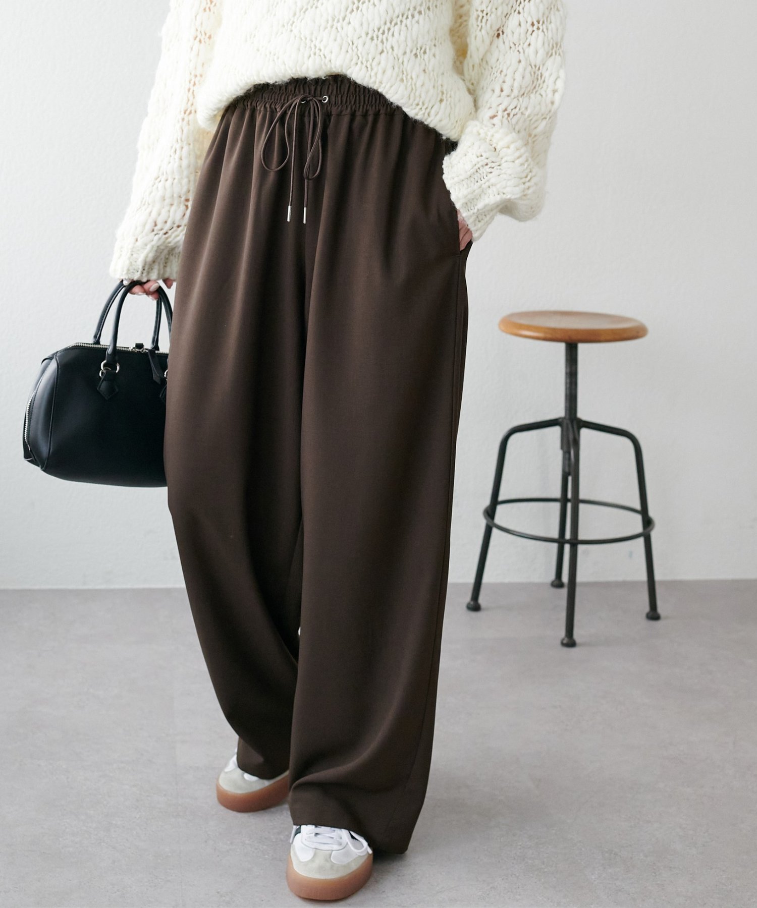 【ディスコート/Discoat】の《21色展開/7サイズ展開》-3kg見え!とろみイージーパンツ【ユニセックス】 インテリア・キッズ・メンズ・レディースファッション・服の通販 founy(ファニー) ファッション Fashion レディースファッション Fashion for Women パンツ Pants & Trousers 春 Spring 秋 Autumn カーディガン Cardigan, Knitwear ギャザー Gathered, Ruffled コンパクト Compact, Small Size シアー Sheer, See-Through スウェット / スエット Sweatshirt, Sweatwear とろみ Fluid, Flowy Fabric フロント Front, Front Design 半袖 Short Sleeve, Half Sleeve メンズ Men's, Menswear リボン Ribbon, Bow 楽ちん Easy Fit, Comfortable おすすめ Recommended / Our Picks 夏 Summer ダークブラウン|ID: prp329100004875148 ipo3291000000036362985