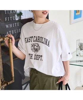 【フリークスストア/FREAK'S STORE】の限定展開 別注フロッキープリントロゴ半袖Tシャツ Champion チャンピオン 限定 人気、トレンドファッション・服の通販 founy(ファニー) ファッション Fashion レディースファッション Fashion for Women トップス・カットソー Cut & Sew Tops シャツ・ブラウス・オフィスカジュアル Elegant Blouses & Button-Ups ロングTシャツ・Tシャツ Longline T-Shirts & Tees 2026年 2026 アニマル Animal Print ギャザー Gathered, Ruffled スペシャル Special, Limited Edition チュニック Tunic, Long Top ティアード Tiered, Tiered Style フリル Frill, Ruffle プリント Print, Printed Pattern 別注 Limited Edition, Custom Order 半袖 Short Sleeve, Half Sleeve 夏 Summer S/S・春夏 SS, Spring/Summer, Warm Season |ID:prp329100004875194