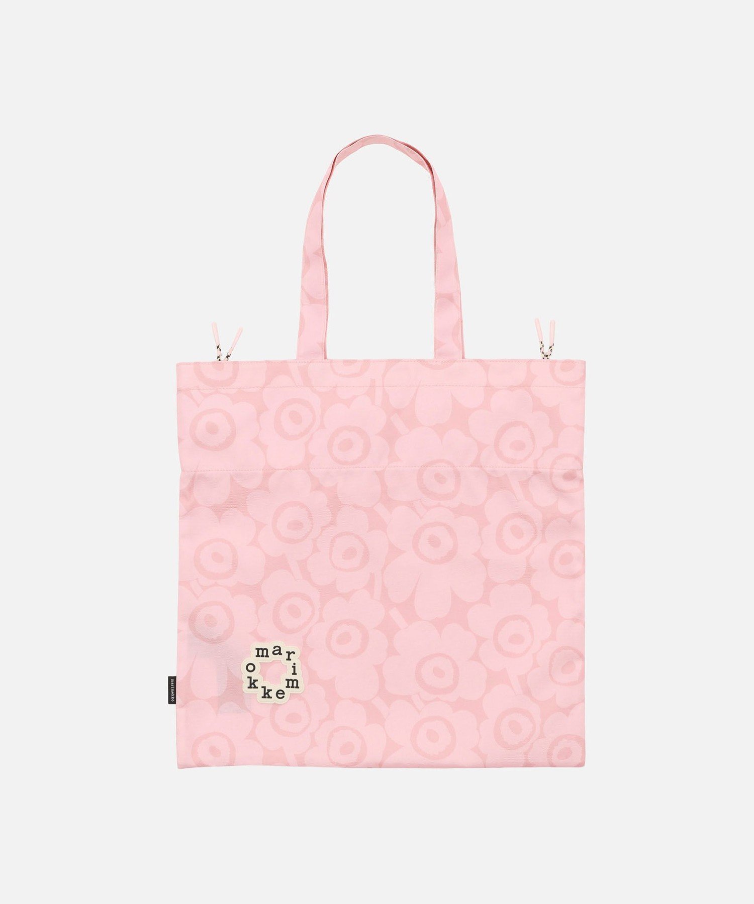 【マリメッコ/marimekko】のMetka Mini Unikko トートバッグ インテリア・キッズ・メンズ・レディースファッション・服の通販 founy(ファニー) 　ファッション　Fashion　レディースファッション　Fashion for Women　バッグ　Bags　サークル　Circle, Round Design　スクエア　Square, Square Shape　スタイリッシュ　Stylish, Fashionable　フィット　Fit, Slim Fit　フォルム　Silhouette, Form　巾着　Drawstring Bag, Kinchaku　ライトピンク×ライトピンク|ID: prp329100004875205 ipo3291000000036363397