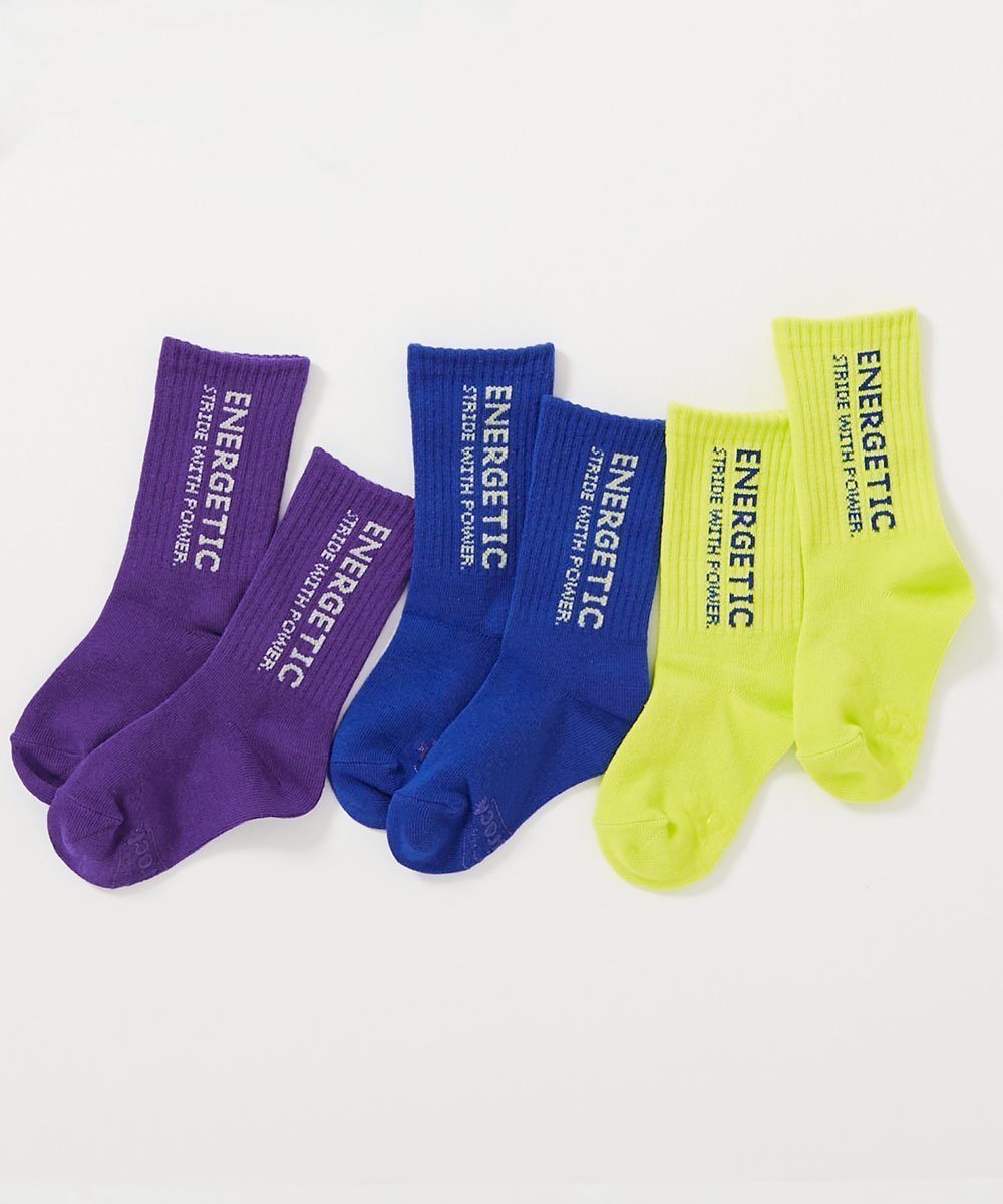 【デビロック/devirock / KIDS】の親子で使える 3足セット ネオンカラー ロゴソックス 子供服 キッズ 男の子 26SS インテリア・キッズ・メンズ・レディースファッション・服の通販 founy(ファニー) 　ファッション　Fashion　キッズファッション　Fashion for Kids　サンダル　Sandals, Summer Shoes　シンプル　Simple, Minimal　スニーカー　Sneakers, Trainers　ソックス　Socks, Hosiery　トレンド　Trend, Trending Now　ネオン　Neon, Neon Color　2026年　2026　012-たてロゴ2|ID: prp329100004875238 ipo3291000000036363620