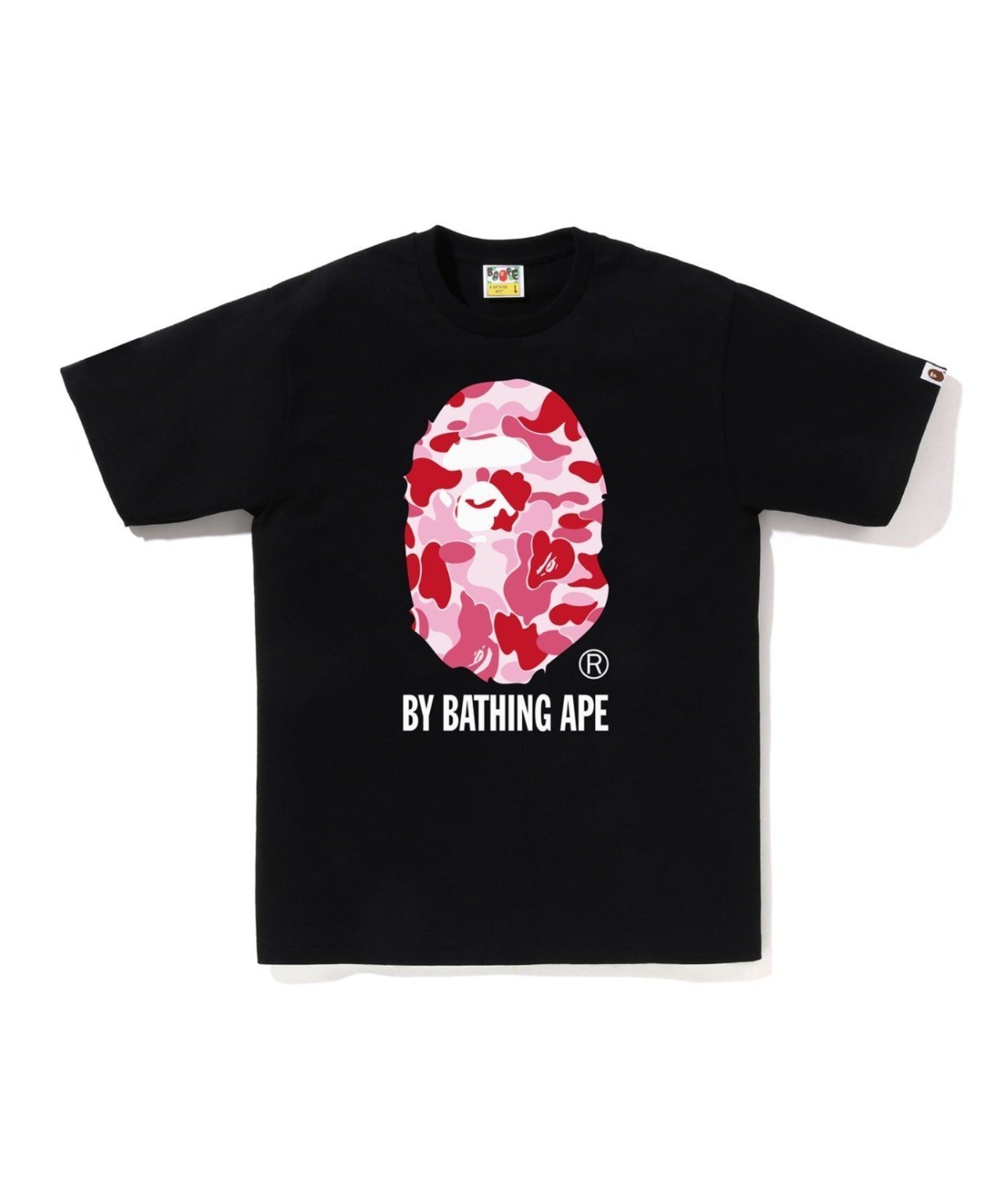 【ア ベイシング エイプ/A BATHING APE】のABC CAMO BY BATHING APE TEE インテリア・キッズ・メンズ・レディースファッション・服の通販 founy(ファニー) 　ファッション　Fashion　レディースファッション　Fashion for Women　インナー　Innerwear　コレクション　Collection, Seasonal Line　ショート　Short, Short Length　スリーブ　Sleeve, Long Sleeve / Short Sleeve　パターン　Pattern, Design Print　フロント　Front, Front Design　プリント　Print, Printed Pattern　モチーフ　Motif, Design Theme　ラバー　Rubber, Rubber Sole　人気　Popular, Best Seller　BK×PK|ID: prp329100004875246 ipo3291000000036363682