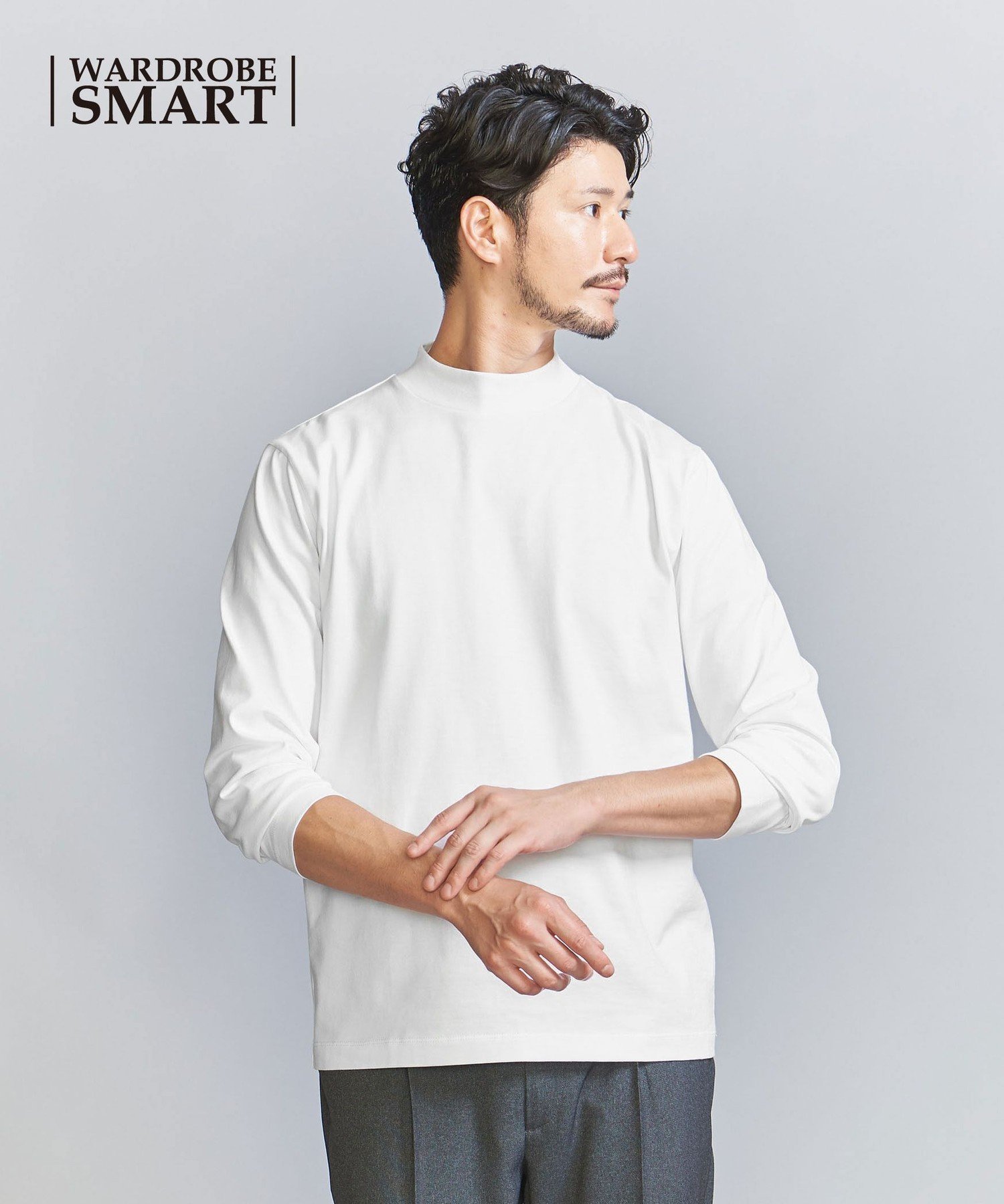 【ビューティ&ユース ユナイテッドアローズ/BEAUTY&YOUTH / UNITED ARROWS / MEN】の【WEB限定 WARDROBE SMART】クリア ガスコットン モックネック カットソー【抗菌・防臭】 人気、トレンドファッション・服の通販 founy(ファニー) 　ファッション　Fashion　メンズファッション　Fashion for Men　トップス・カットソー　Cut & Sew Tops　インナー　Innerwear　カットソー　Cut and Sewn Top　抗菌　Antibacterial, Bacteria-Resistant　ジャケット　Jacket, Outerwear　スマート　Smart, Elegant　スリム　Slim, Slim Fit　バランス　Balance, Style Balance　パターン　Pattern, Design Print　ファブリック　Fabric, Textile　フィット　Fit, Slim Fit　モックネック　Mock Neck, Short Turtleneck　おすすめ　Recommended / Our Picks　ビジネス 仕事 通勤　Business / Work / Commuting　 other-1|ID: prp329100004875340 ipo3291000000036364353