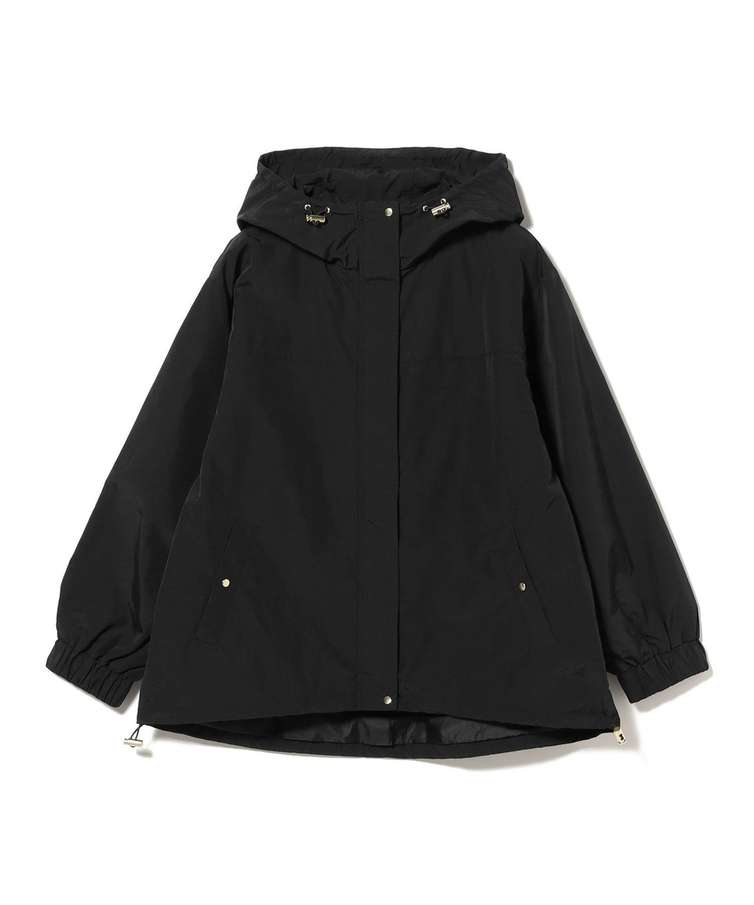 【ビームス ハート/BEAMS HEART】の【洗濯可】フーディー ライト ブルゾン 26SS レディース ライトアウター 春アウター インテリア・キッズ・メンズ・レディースファッション・服の通販 founy(ファニー) 　ファッション　Fashion　レディースファッション　Fashion for Women　アウター　Coat / Outerwear Collection　ブルゾンジャケット・スポーティアウター　Blouson Jackets　春　Spring　シンプル　Simple, Minimal　ダブル　Double, Double-Breasted　ドローコード　Drawcord, Drawstring Cord　バランス　Balance, Style Balance　ブルゾン　Blouson, Bomber Jacket　ベーシック　Basic, Essential　ポンチョ　Poncho, Cape Style　ミドル　Middle Length, Mid Height　ロング　Long, Long-Length　おすすめ　Recommended / Our Picks　2026年　2026　BLACK|ID: prp329100004875343 ipo3291000000036364386