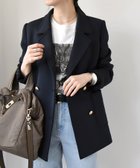 【シップス フォー ウィメン/SHIPS】のquaranciel 洗濯機可能 ジャージー テーラード ダブル ジャケット 人気、トレンドファッション・服の通販 founy(ファニー) ファッション Fashion レディースファッション Fashion for Women アウター Coat / Outerwear Collection レディースジャケット・軽アウター Jackets 洗える Machine Washable カーディガン Cardigan, Knitwear ジャケット Jacket, Outerwear ダブル Double, Double-Breasted テーラード Tailored, Tailored Fit デニム Denim, Jeans Material バランス Balance, Style Balance フィット Fit, Slim Fit フロント Front, Front Design エレガント 上品 Elegant ビジネス 仕事 通勤 Business / Work / Commuting 2026年 2026 thumbnail ネイビー|ID: prp329100004875359 ipo3291000000036364492