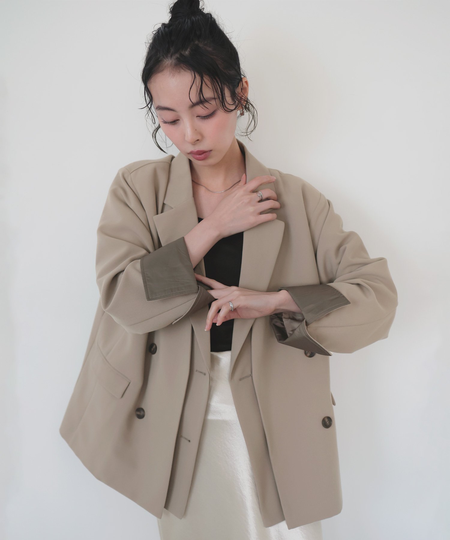 【リアン/Lian】のレイヤードデザインテーラードジャケット 人気、トレンドファッション・服の通販 founy(ファニー) 　ファッション　Fashion　レディースファッション　Fashion for Women　アウター　Coat / Outerwear Collection　レディースジャケット・軽アウター　Jackets　テーラードジャケット / 通勤・きれいめスタイル　Tailored Jackets & Blazers　 other-1|ID: prp329100004875378 ipo3291000000036364601