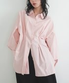 【リアン/Lian】のウエストタックカラーシャツ 人気、トレンドファッション・服の通販 founy(ファニー) ファッション Fashion レディースファッション Fashion for Women トップス・カットソー Cut & Sew Tops シャツ・ブラウス・オフィスカジュアル Elegant Blouses & Button-Ups 2026年 2026 イエロー Yellow ストライプ Stripe, Striped Pattern thumbnail ピンクストライプ|ID: prp329100004875412 ipo3291000000036364839