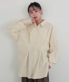 【リアン/Lian】のウエストタックカラーシャツ 人気、トレンドファッション・服の通販 founy(ファニー) ファッション Fashion レディースファッション Fashion for Women トップス・カットソー Cut & Sew Tops シャツ・ブラウス・オフィスカジュアル Elegant Blouses & Button-Ups 2026年 2026 イエロー Yellow ストライプ Stripe, Striped Pattern thumbnail イエローストライプ|ID: prp329100004875412 ipo3291000000036364841