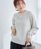 【コーエン/COEN】の【選べる6色展開 / スプリングカラー】袖刺繍 スウェットライクハイゲージニット LT.GRAY|ID: prp329100004875418 ipo3291000000036364880